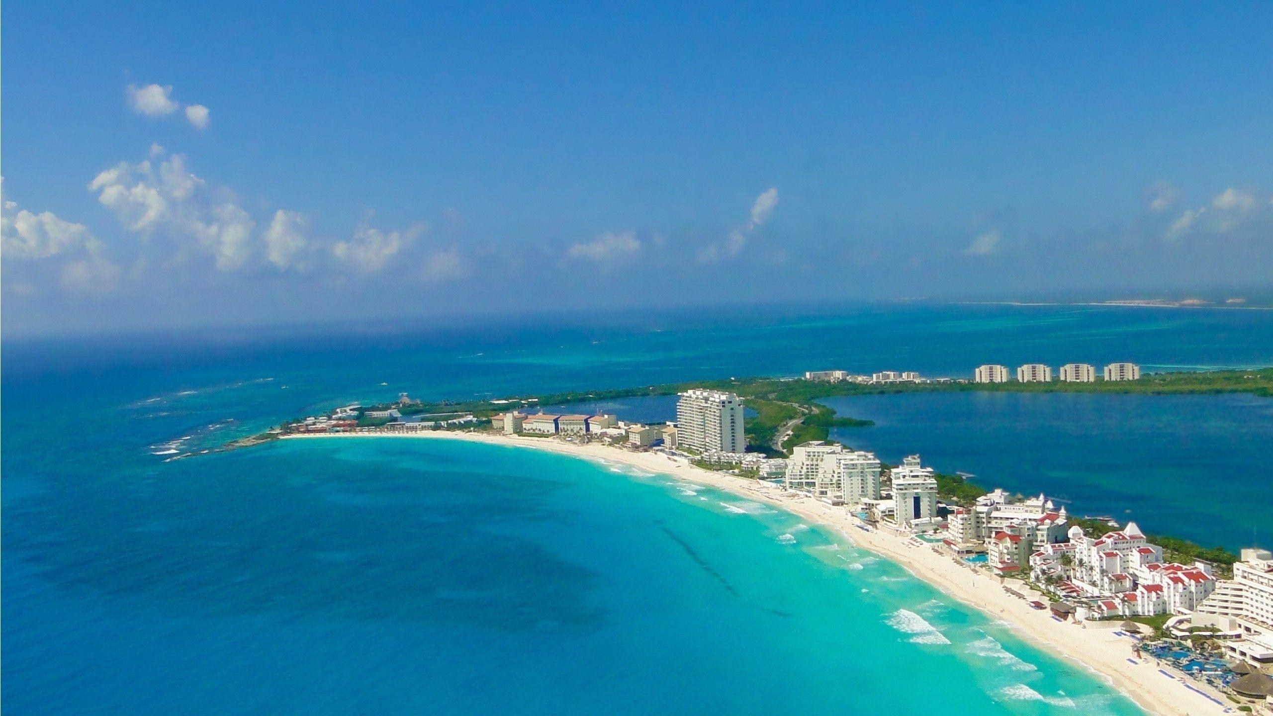 2560x1440 Beaches City Paradise Relaxing Beach Scenic Getaway Wallpaper Waves