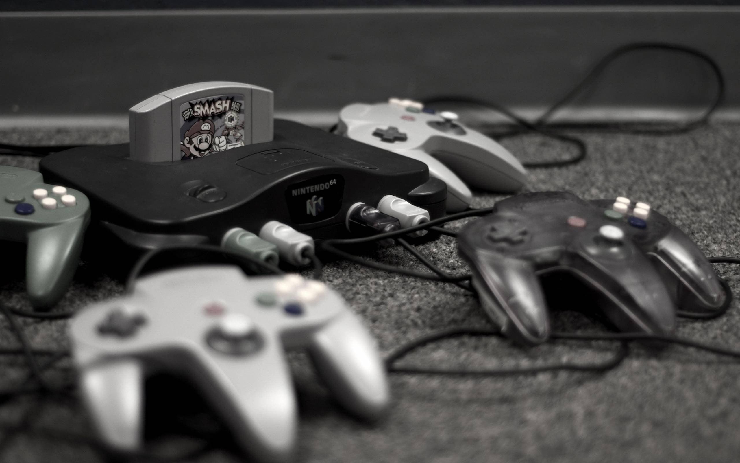 2560x1600 Nintendo 64 console and controllers, Nintendo, Nintendo video
