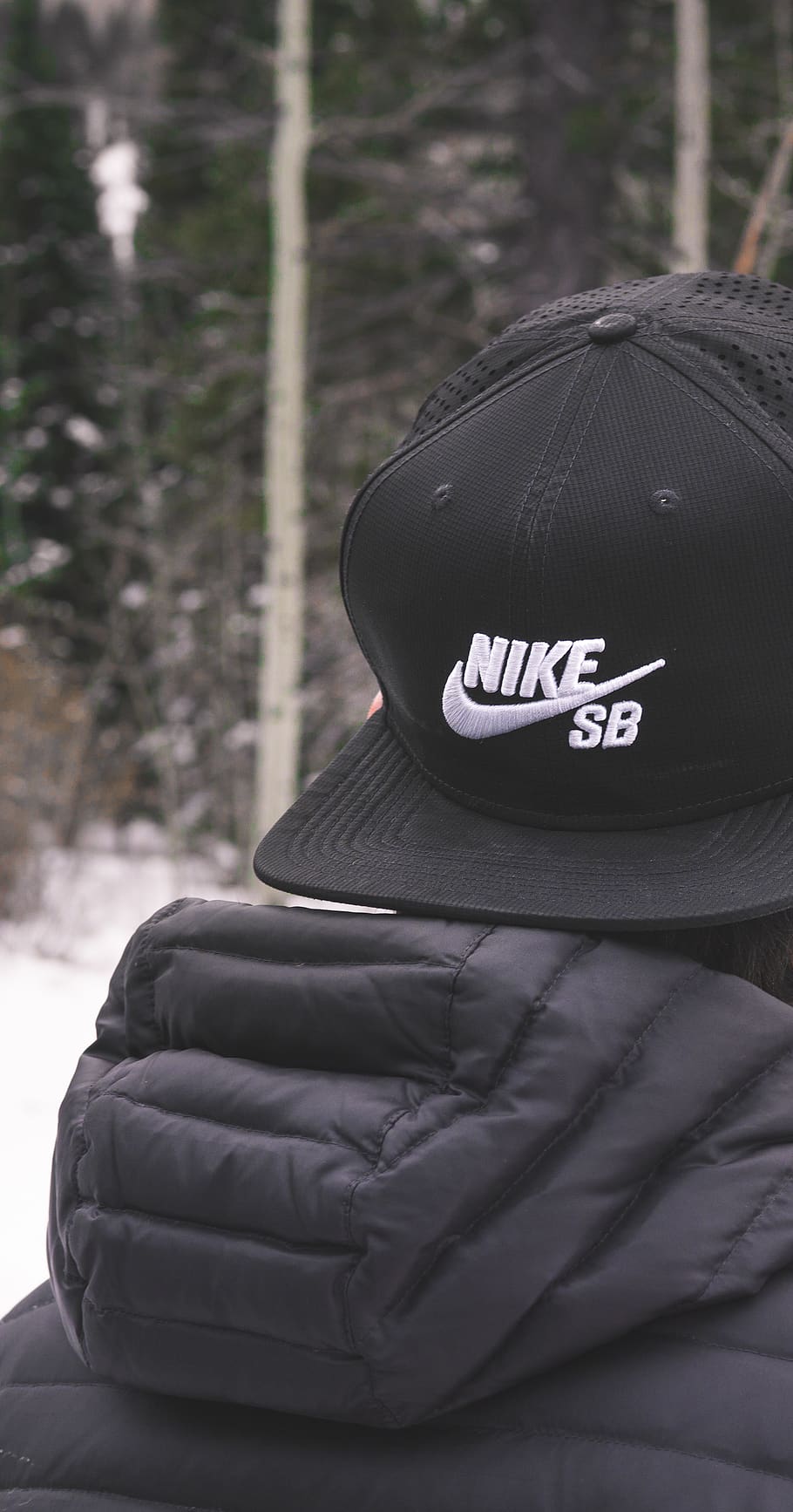 910x1734 HD wallpaper: winter, maxcodes, utah, snow, nike, sb, skateboard, puffy, jacket