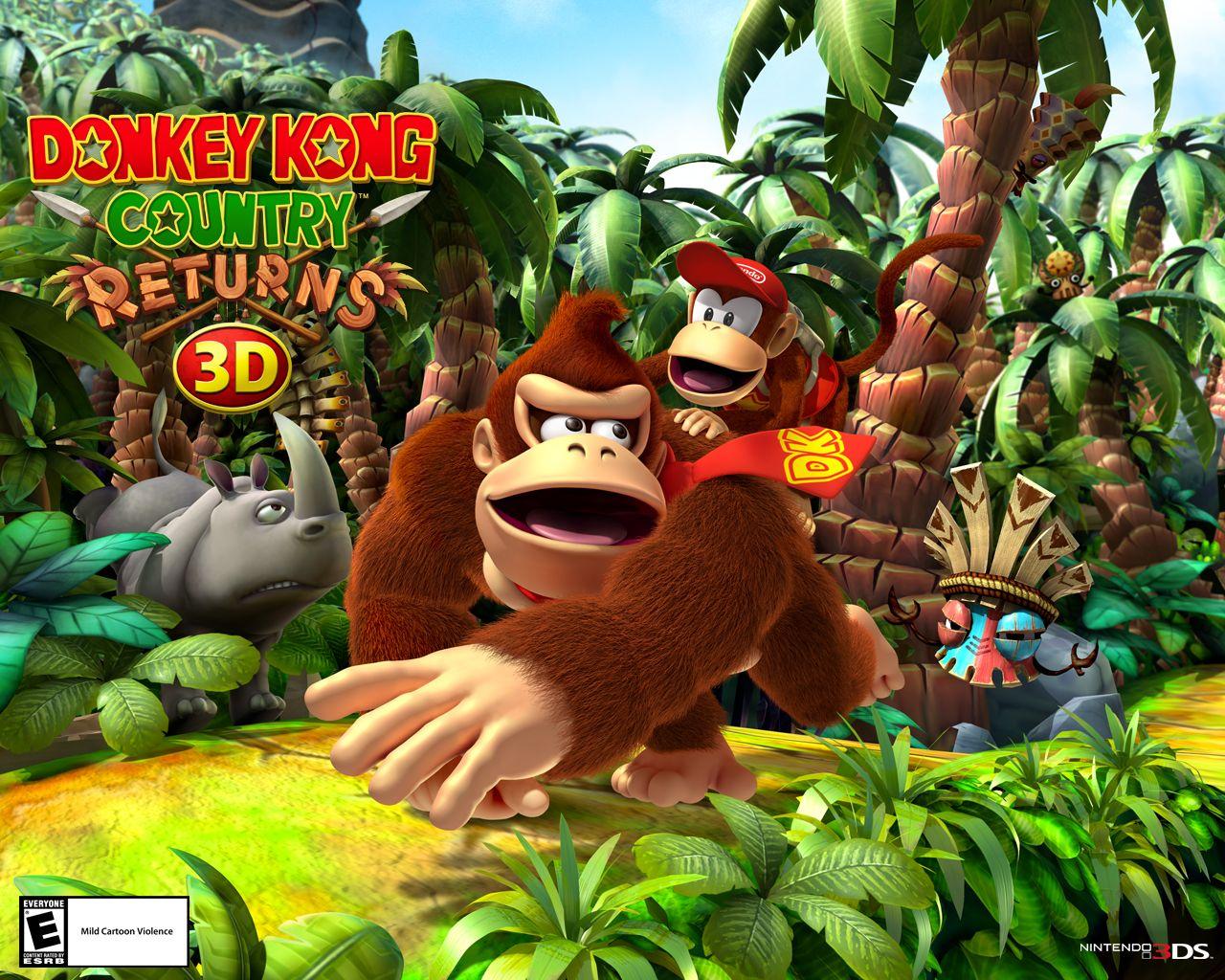 1280x1024 Wallpaper Kong Country Returns 3D for Nintendo 3DS