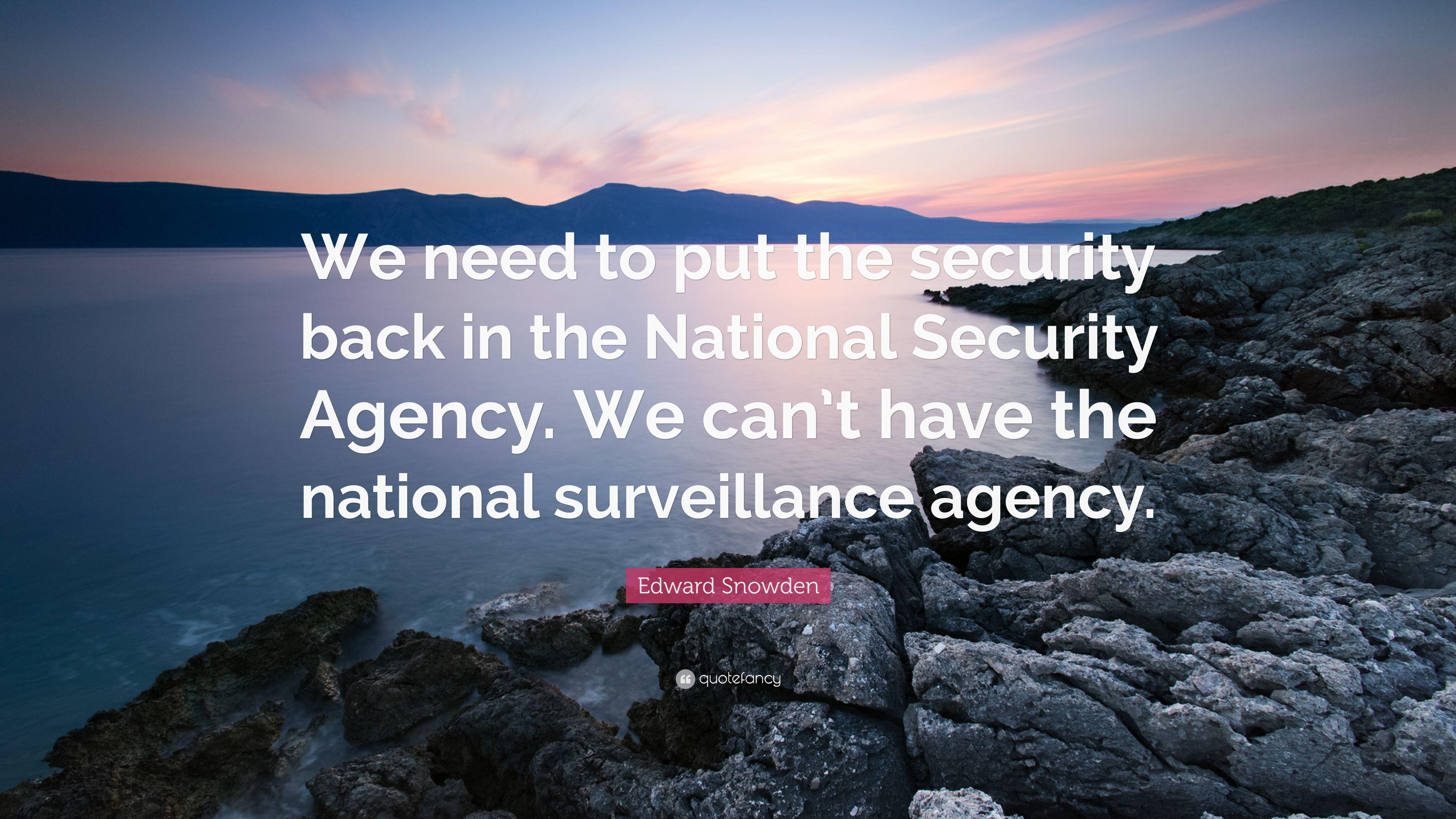 3840x2160 Edward Snowden Quote: “We need to put the security back in