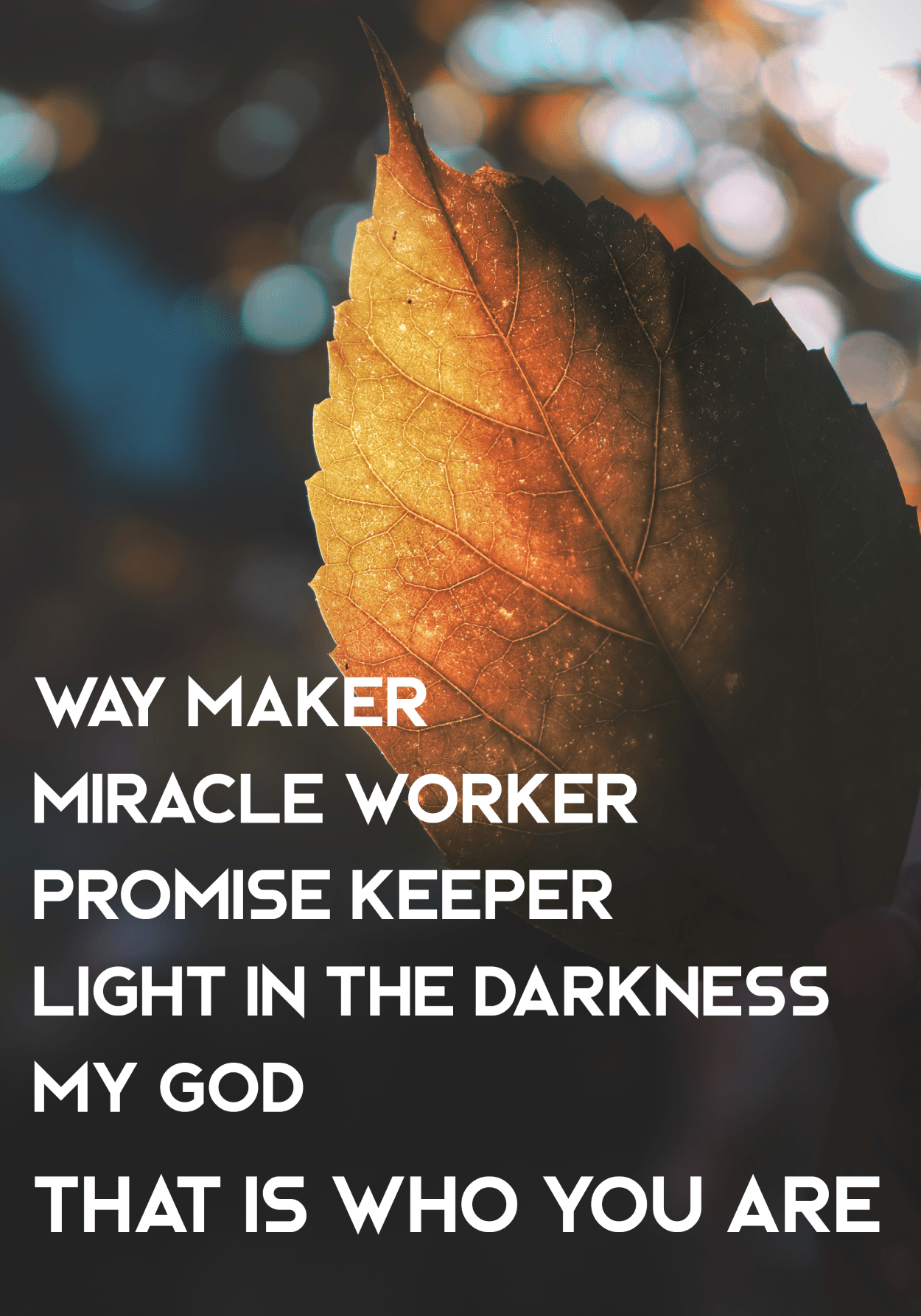 1250x1787 Way maker, miracle worker, promise keeper Light in the darkness