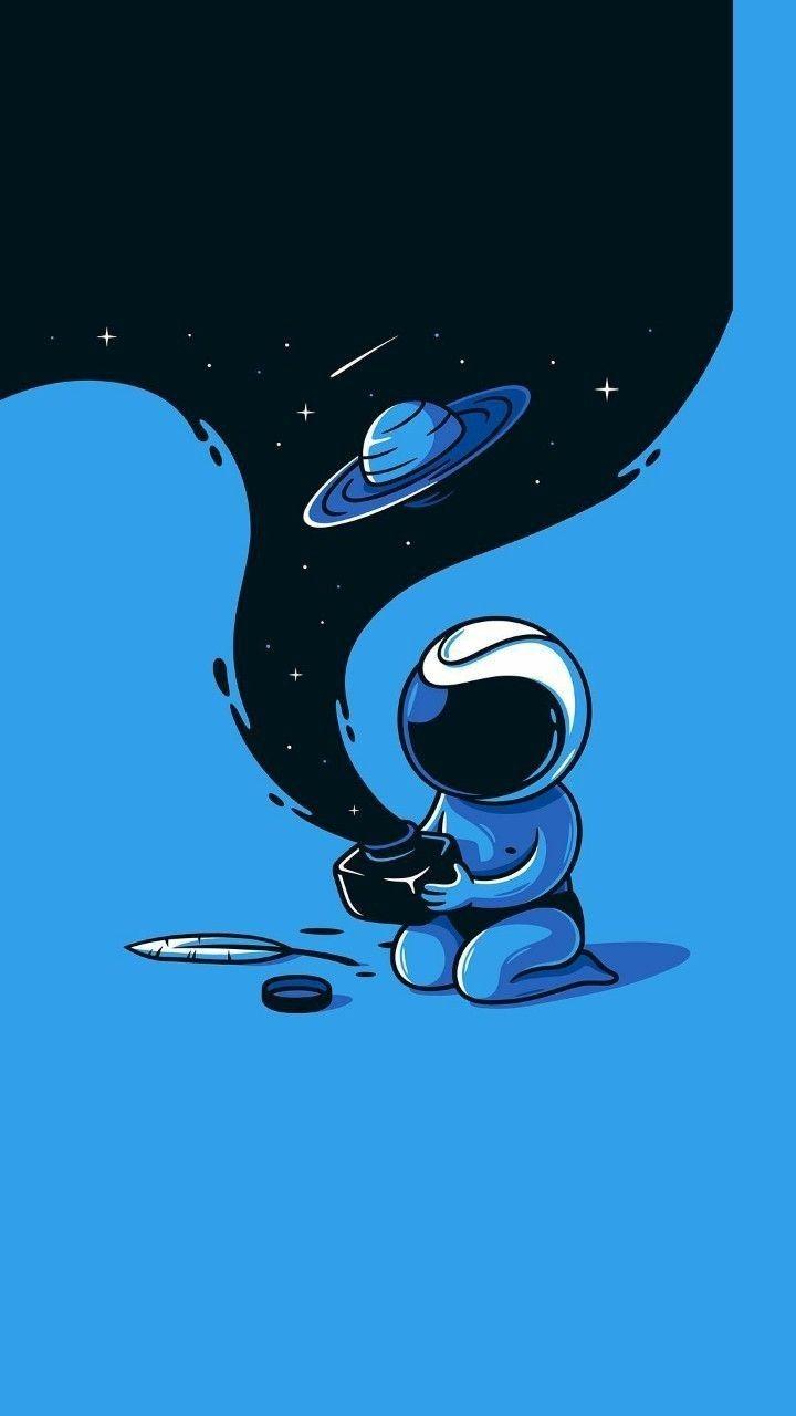 720x1280 iPhone Wallpaper. Water, Cartoon, Outer space, Illustration