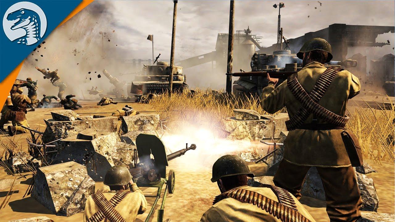 1280x720 DESPERATE STALINGRAD DEFENSE. Company of Heroes 2 Campaign Gameplay 5