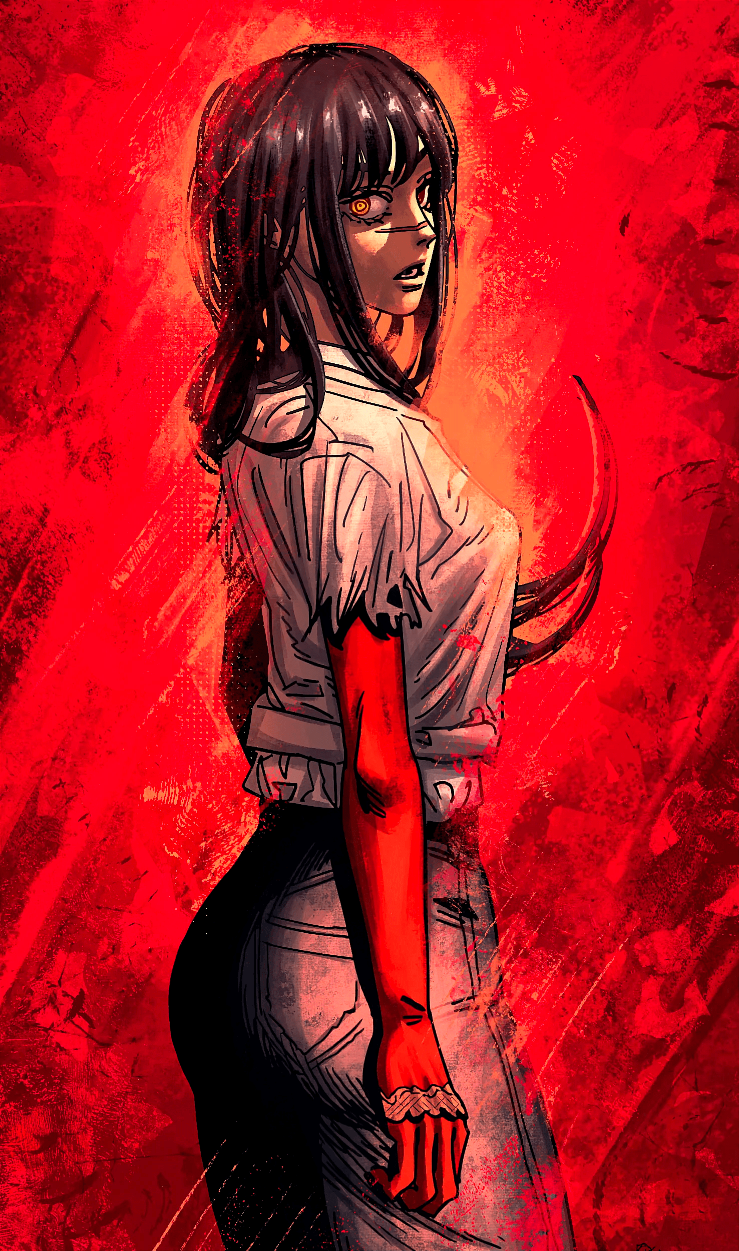 1476x2500 Download Chainsaw Man Yoru (Chainsaw Man) Phone Wallpaper