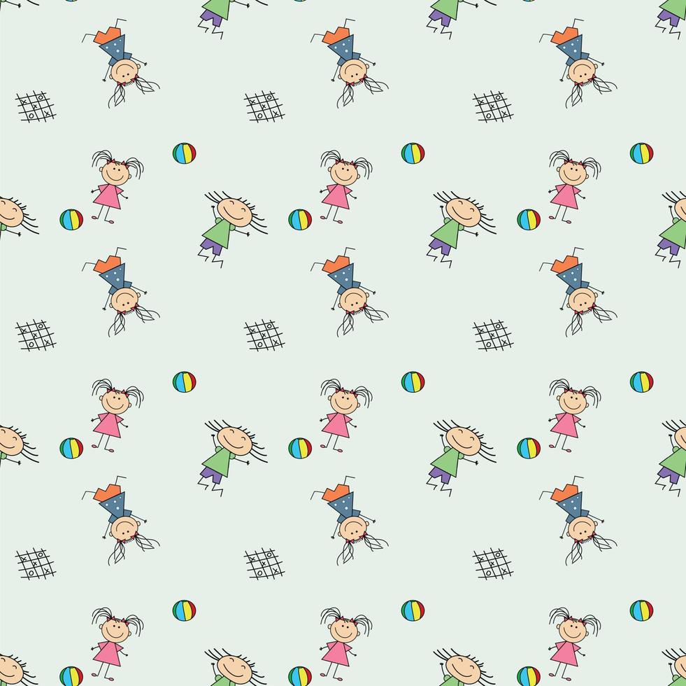 981x980 Funny drawing of dolls in a trendy style. Vector background, wallpaper, white background. Fashion wallpaper with drawings. Retro design. The face of the symbol. Vintage retro