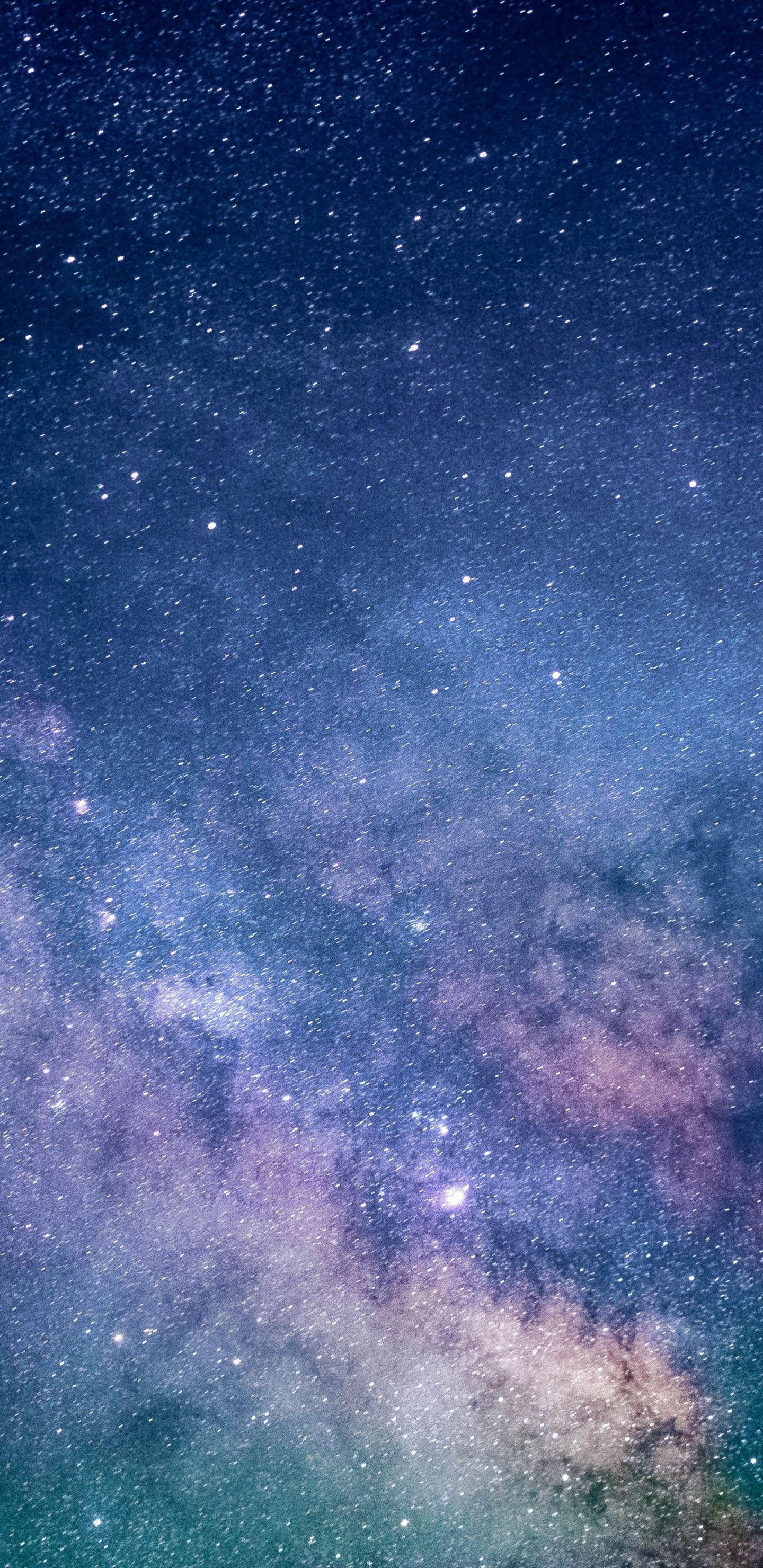 1440x2960 Download 1440x2960 wallpaper starry space, milky way, clouds
