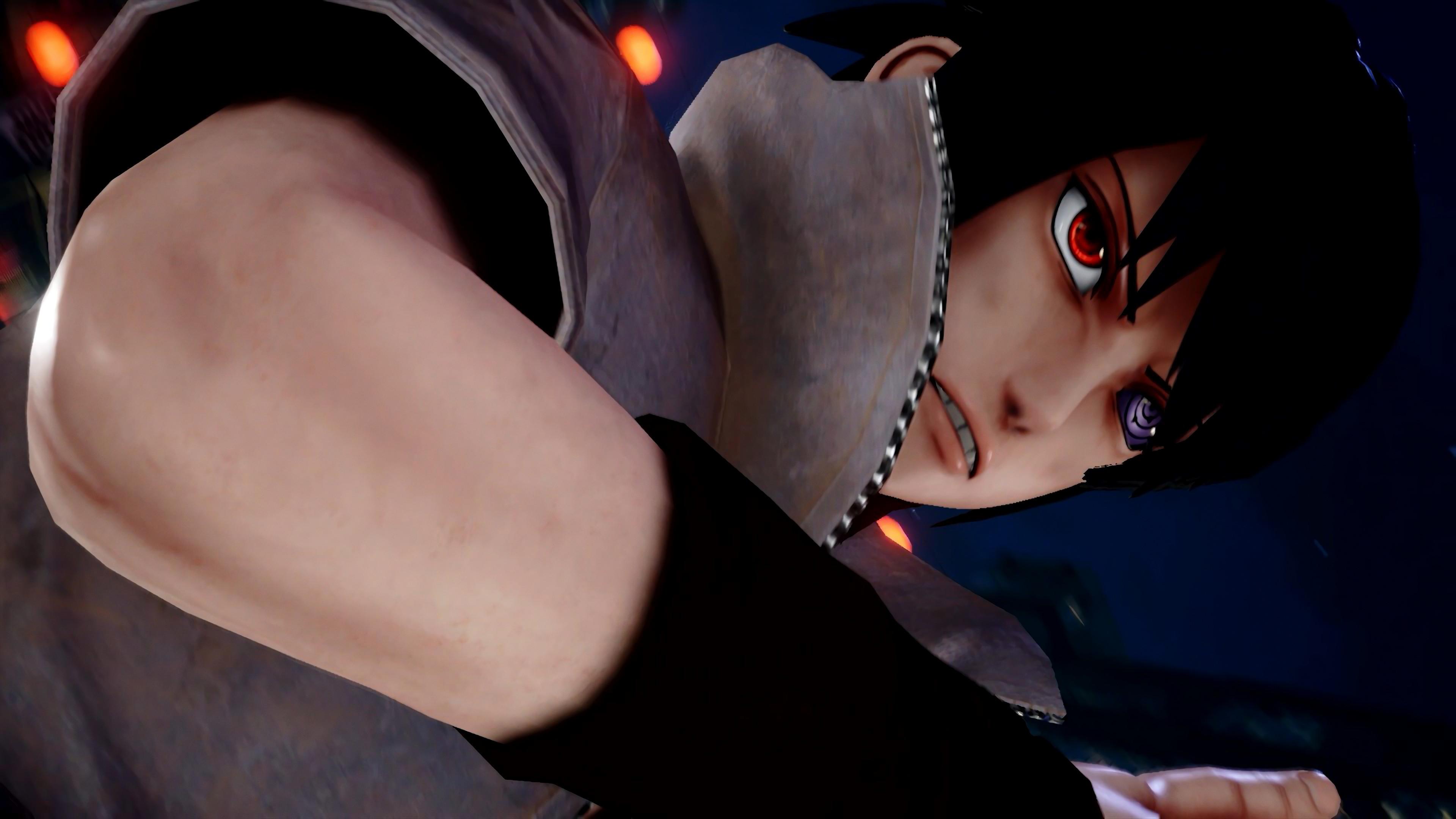 3840x2160 Sasuke Uchiha Sharingan Rinnegan Eyes Jump Force Naruto Shippuden