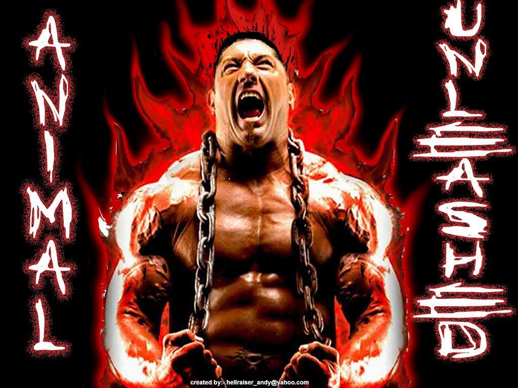 1024x768 Free download WWE Batista HD Wallpaper The Animal Batista