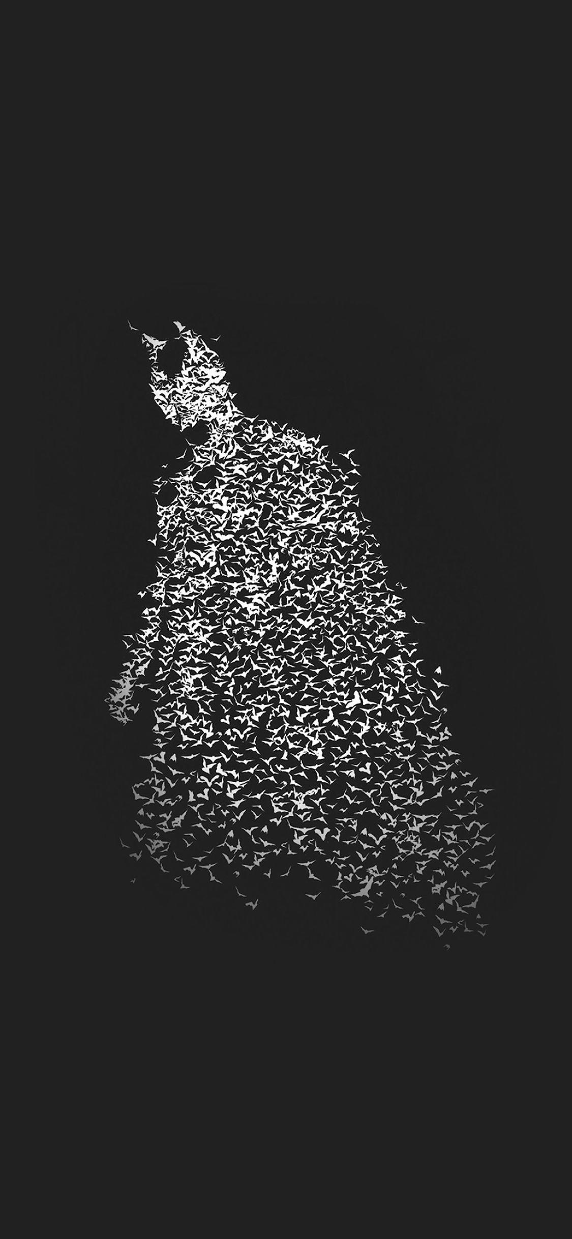 1125x2436 Wallpaper Batman By Bats Pattern Darknight