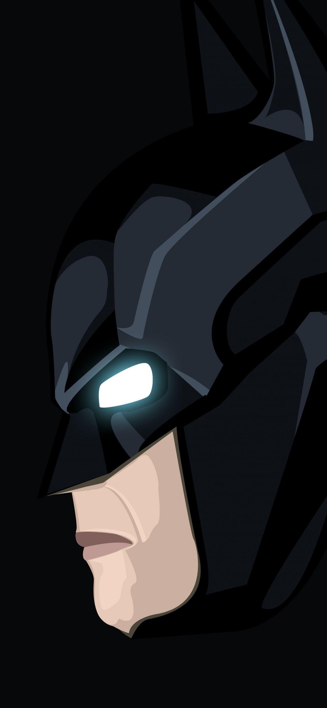 1125x2436 Download 1125x2436 wallpaper dark knight, batman, minimal, art