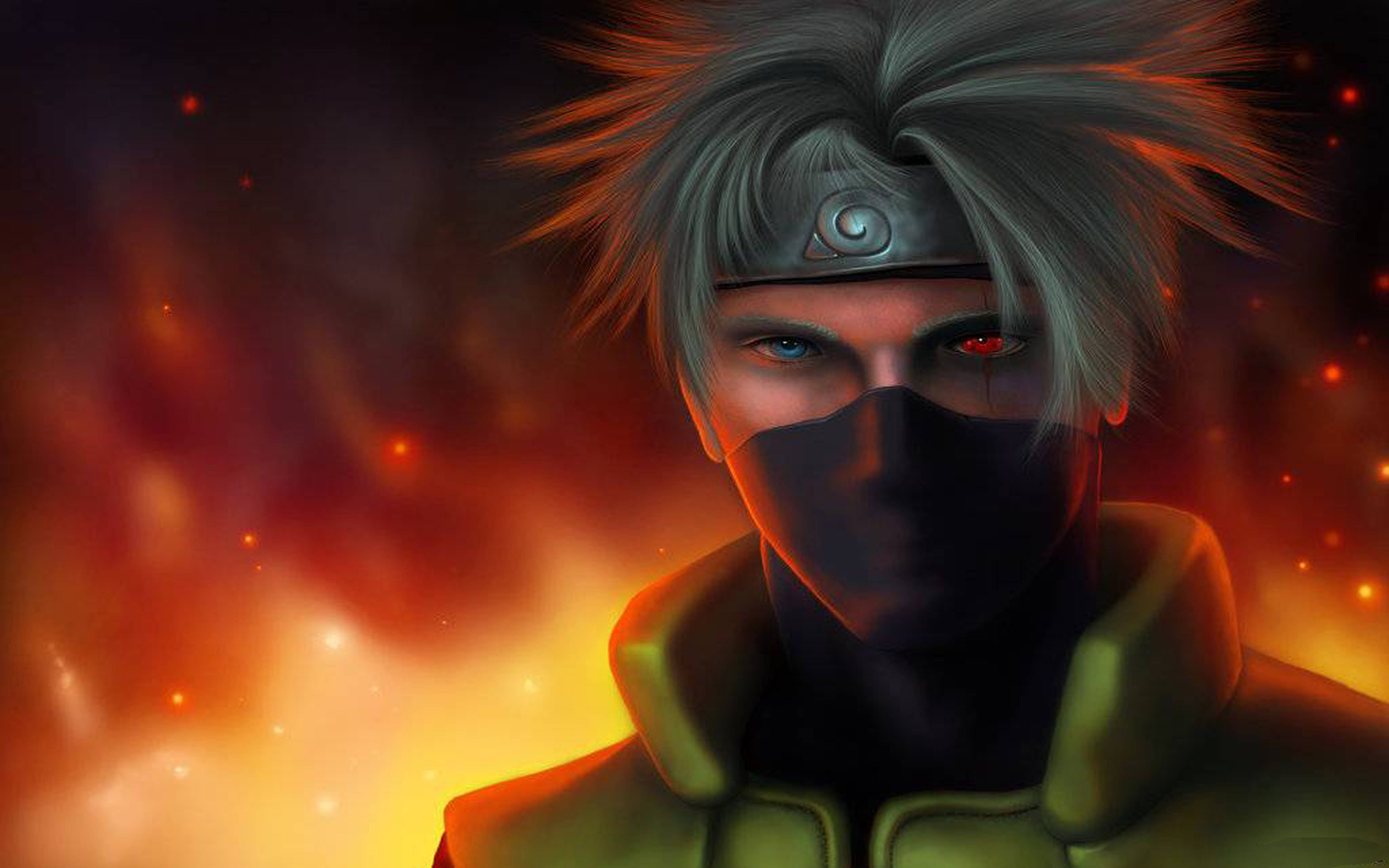 7680x4800 Kakashi Sharingan Wallpaper