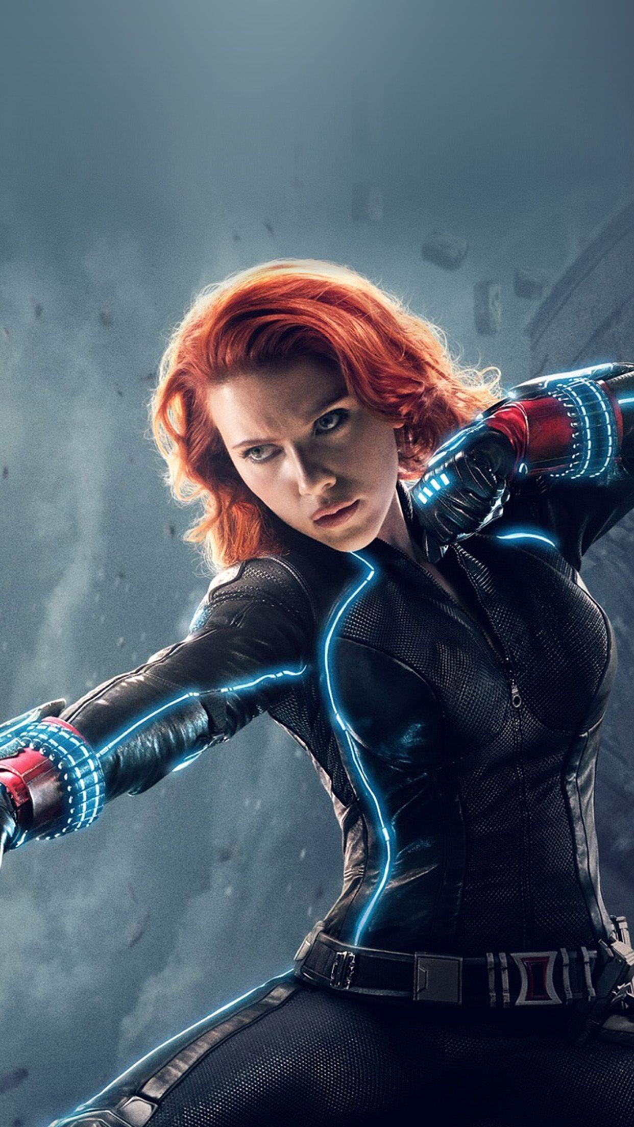 1242x2208 iPhone 6 Wallpaper age of ultron black widow hero film