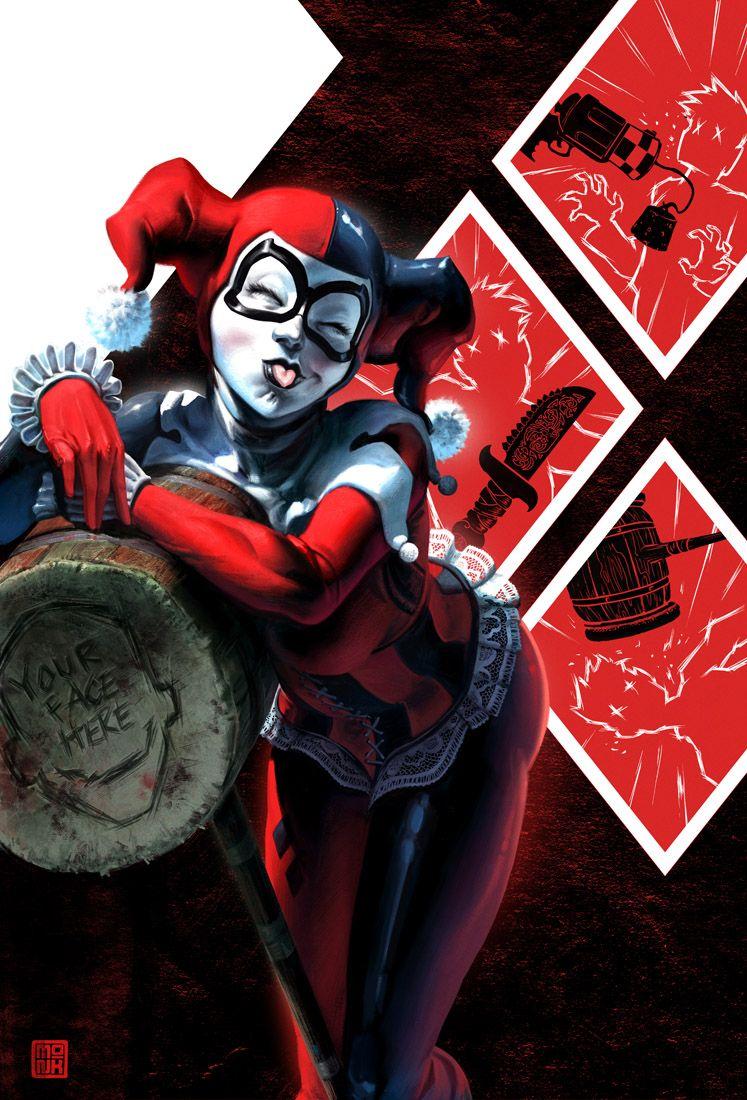 747x1100 Connor Kenway VS Harley Quinn