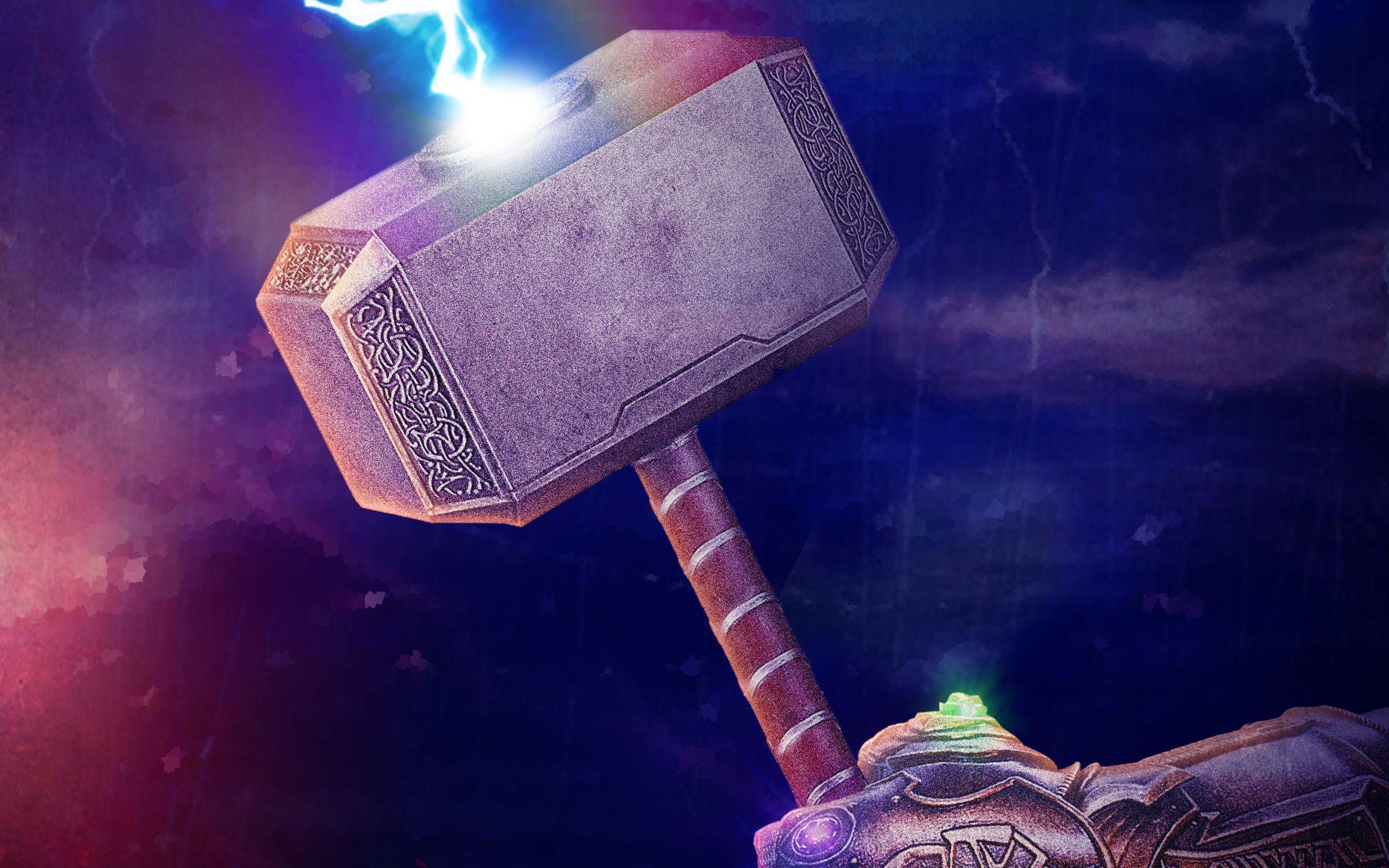 2560x1600 Thanos Gauntlet With Thor Hammer 2560x1600 Resolution HD