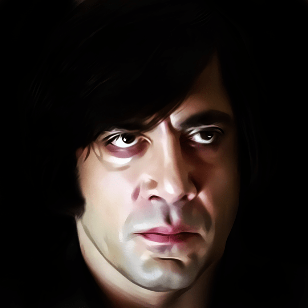 1000x1000 no country. Scary people, Horror villains, Javier bardem