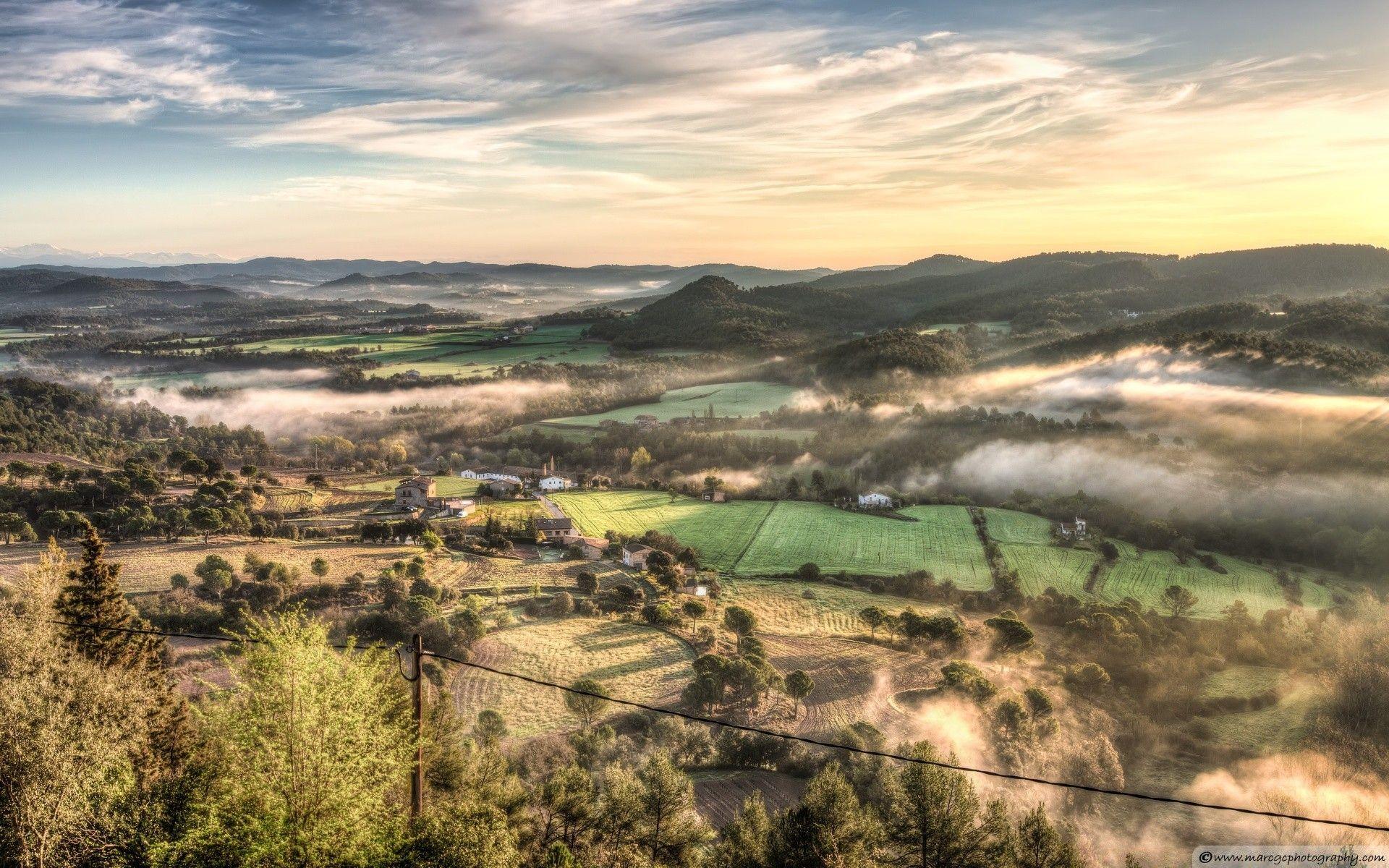 1920x1200 Views From Balsareny Castle Catalonia