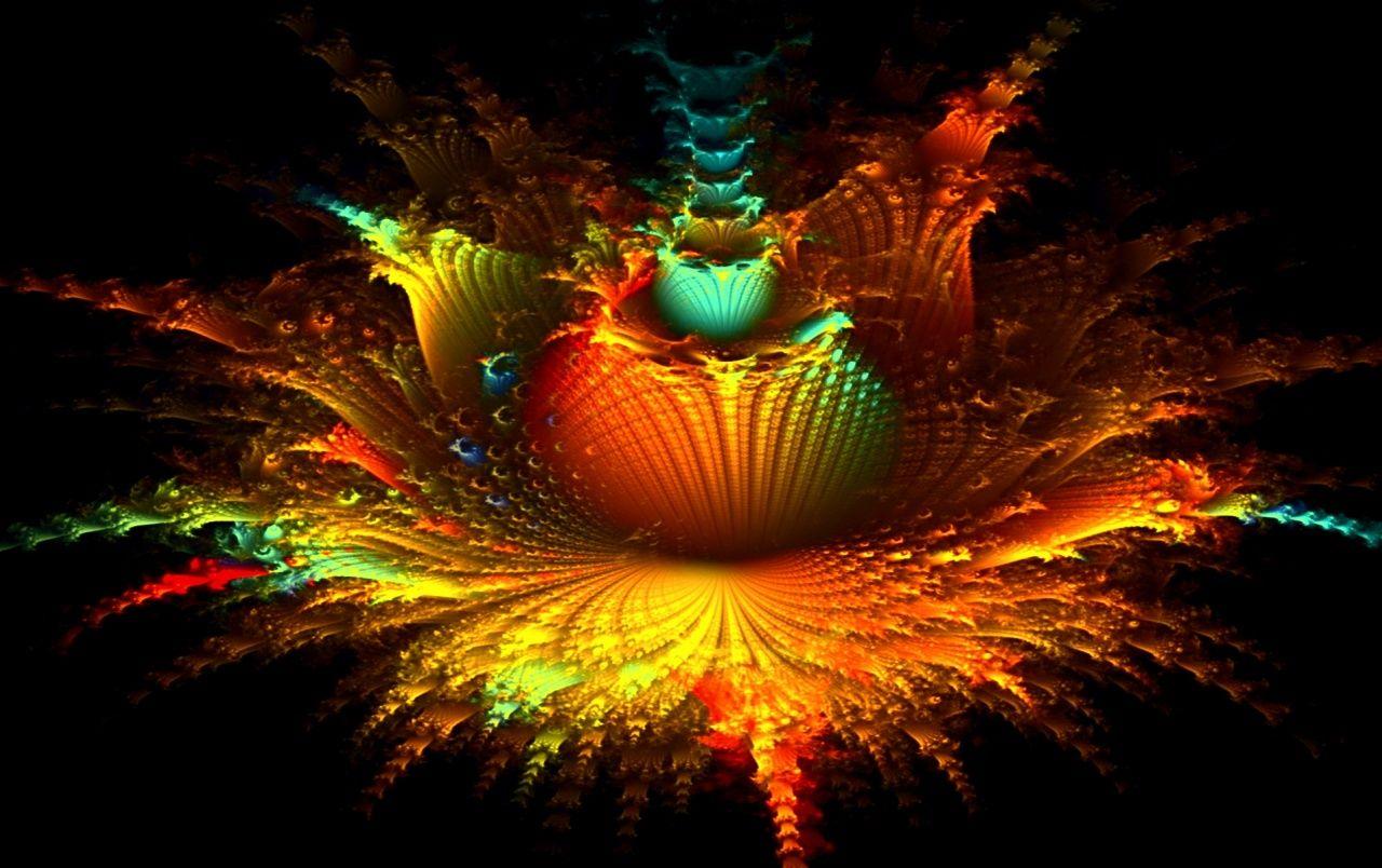 1280x804 Fractal Floral Explosion wallpaper. Fractal Floral Explosion