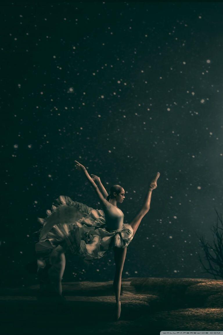 768x1152 Dancing Ballet, Moonlight Ultra HD Desktop Background Wallpaper