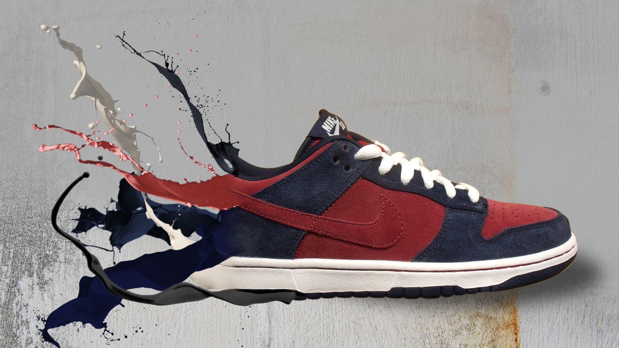 2560x1440 company, shoes, sport, nike, background, sneakers