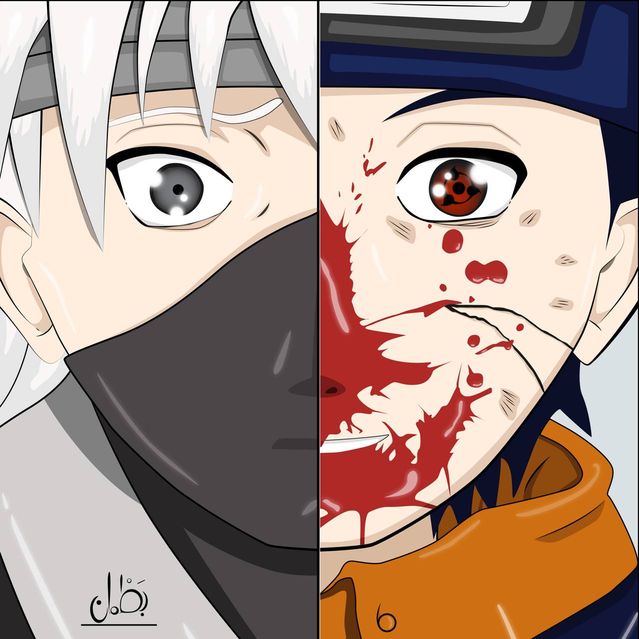 1280x1280 Obito And Kakashi Wallpaper