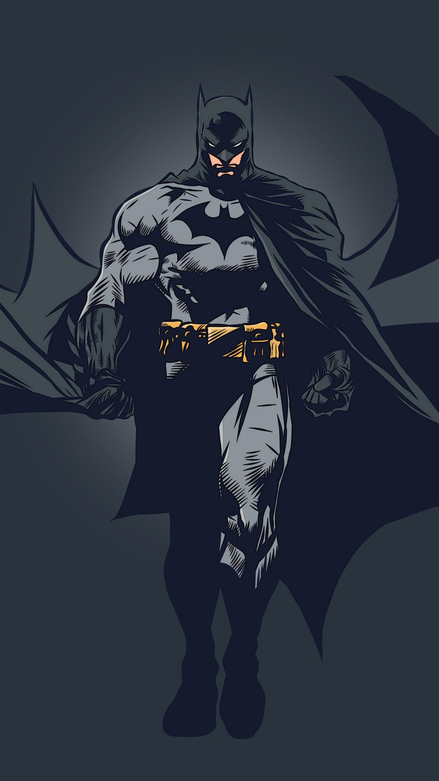 1440x2560 Batman Minimalist Wallpaper