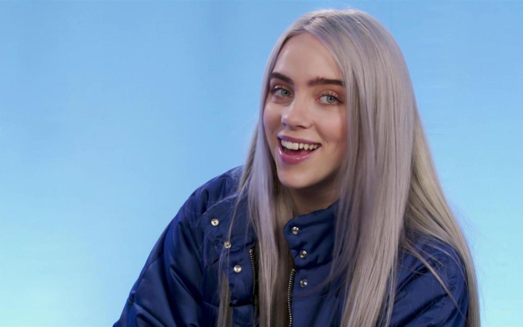 1680x1050 Free download OMG billie with blue hair and then billieeilish