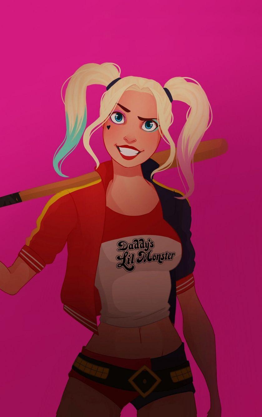 840x1336 Download 840x1336 wallpaper harley quinn with baseball bat