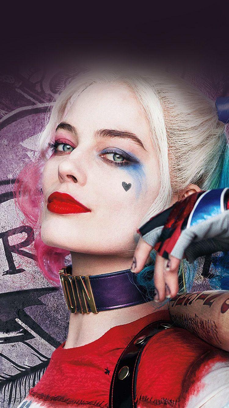 750x1334 iPhone wallpaper. harley quinn hero girl joker