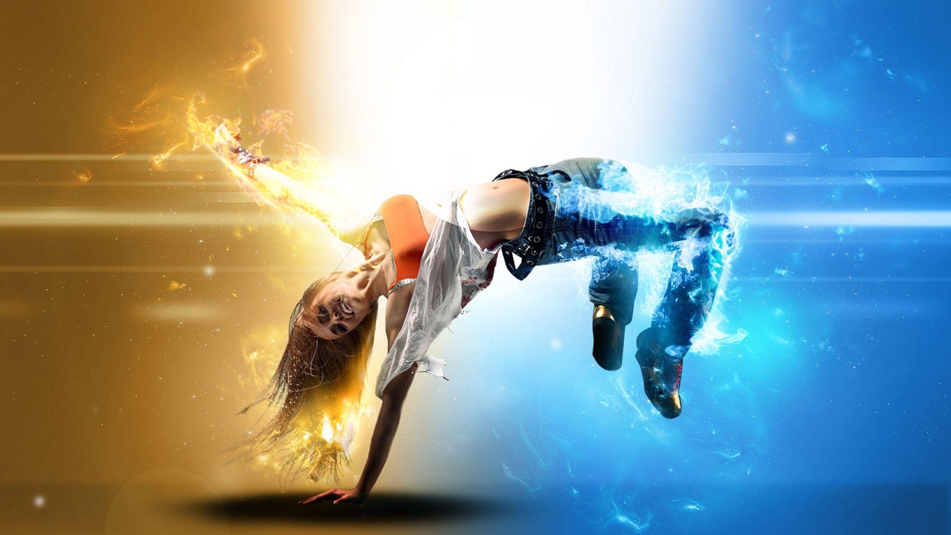 1920x1080 Hip Hop Girl Fire and Ice HD Desktop Wallpaper, Instagram photo
