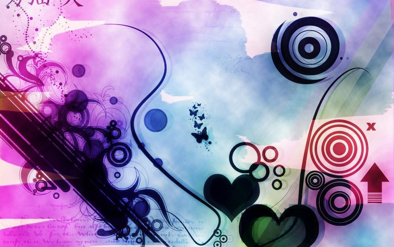 1280x804 Hearts for abstract wallpaper. Hearts for abstract