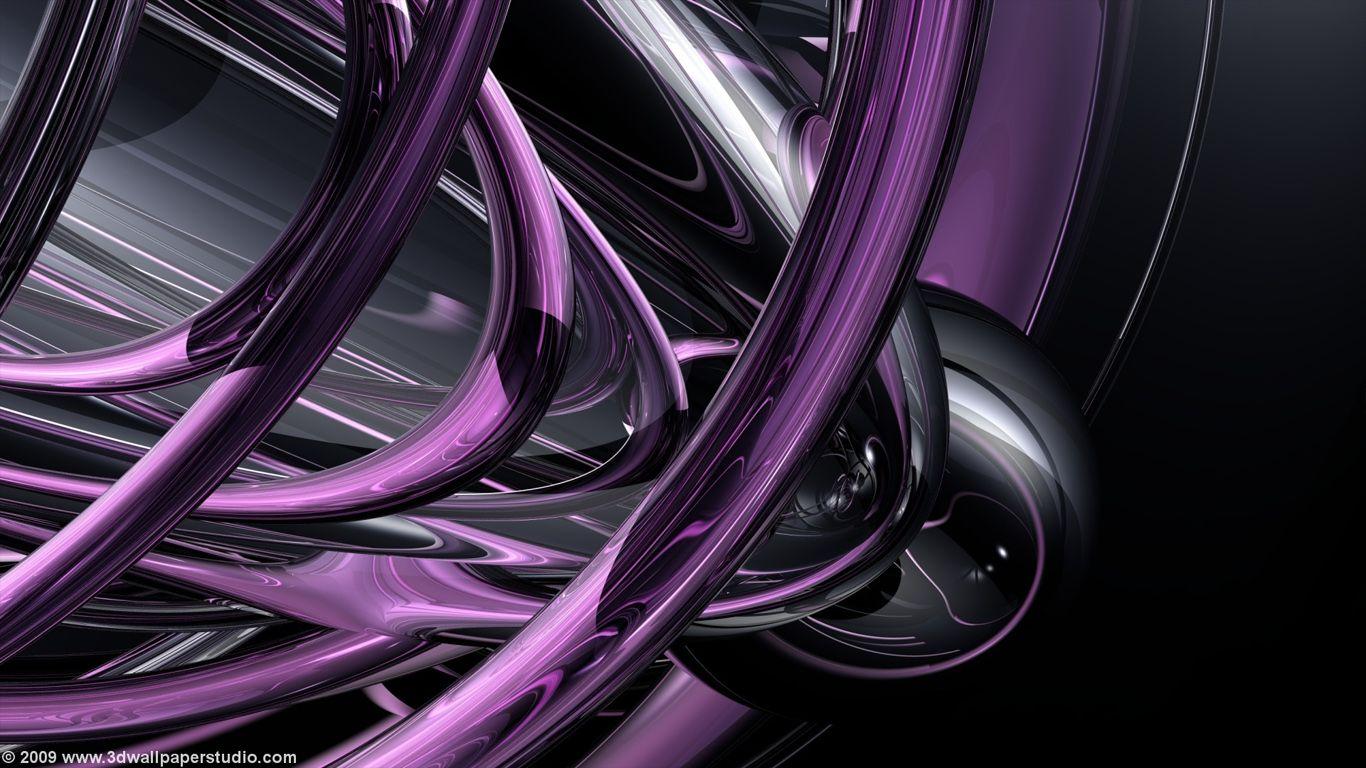 1366x768 Purple 3D Wallpaper. Awesome 3D Wallpaper, 3D Wallpaper and Amazing 3D Wallpaper