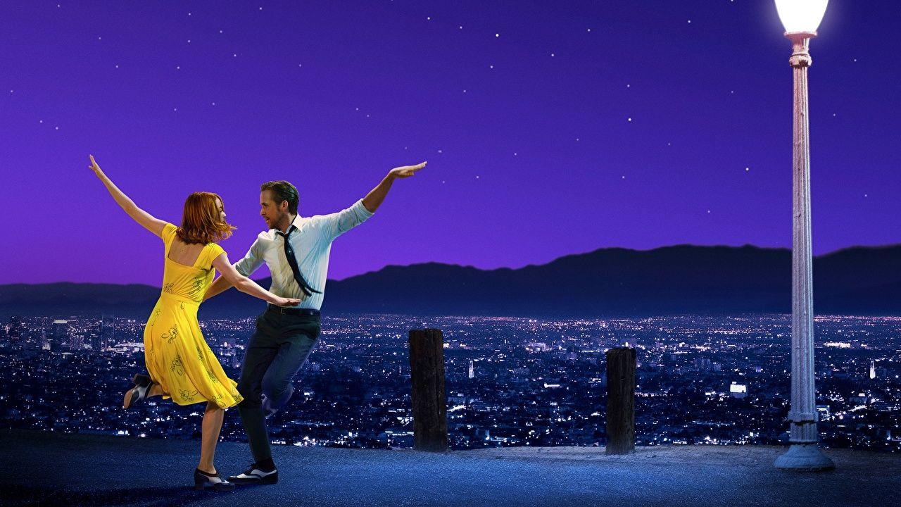1280x720 Desktop Wallpaper Emma Stone Ryan Gosling Man Dancing La La Land