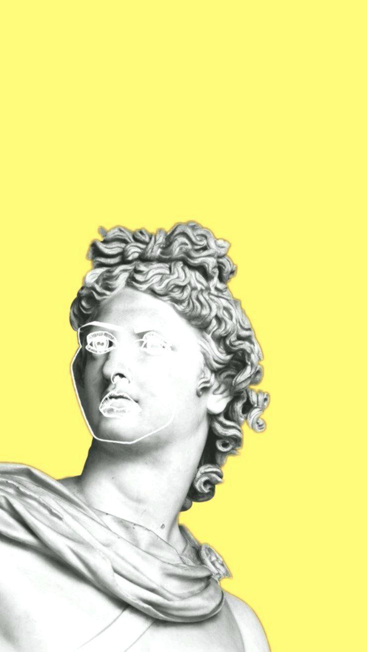 Head of a statue of Alexander the Great, with wonderful sky. Wallpaper  Aesthetic. Illustration. Generative AI Stock Illustration | Adobe Stock