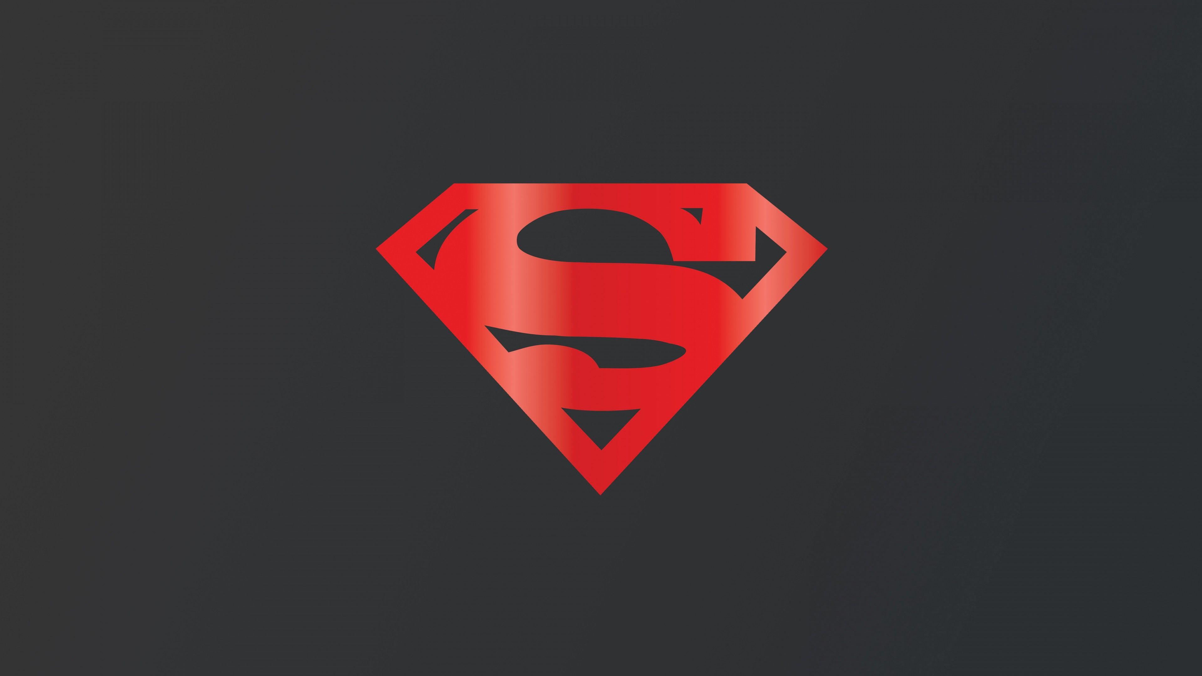 3840x2160 Black Dark Superman Wallpaper Logo Wallpaper HD