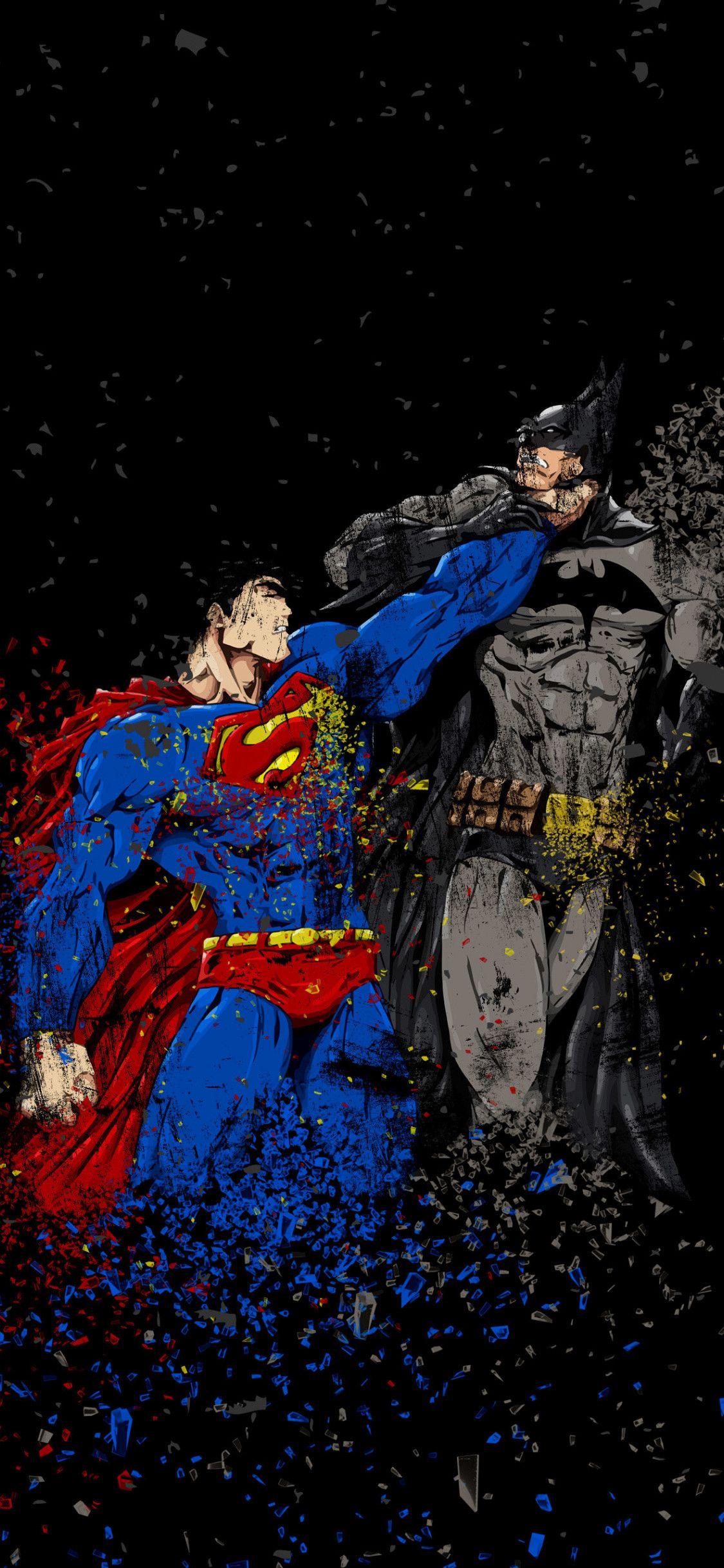 1125x2436 Batman V Superman iPhone Wallpaper