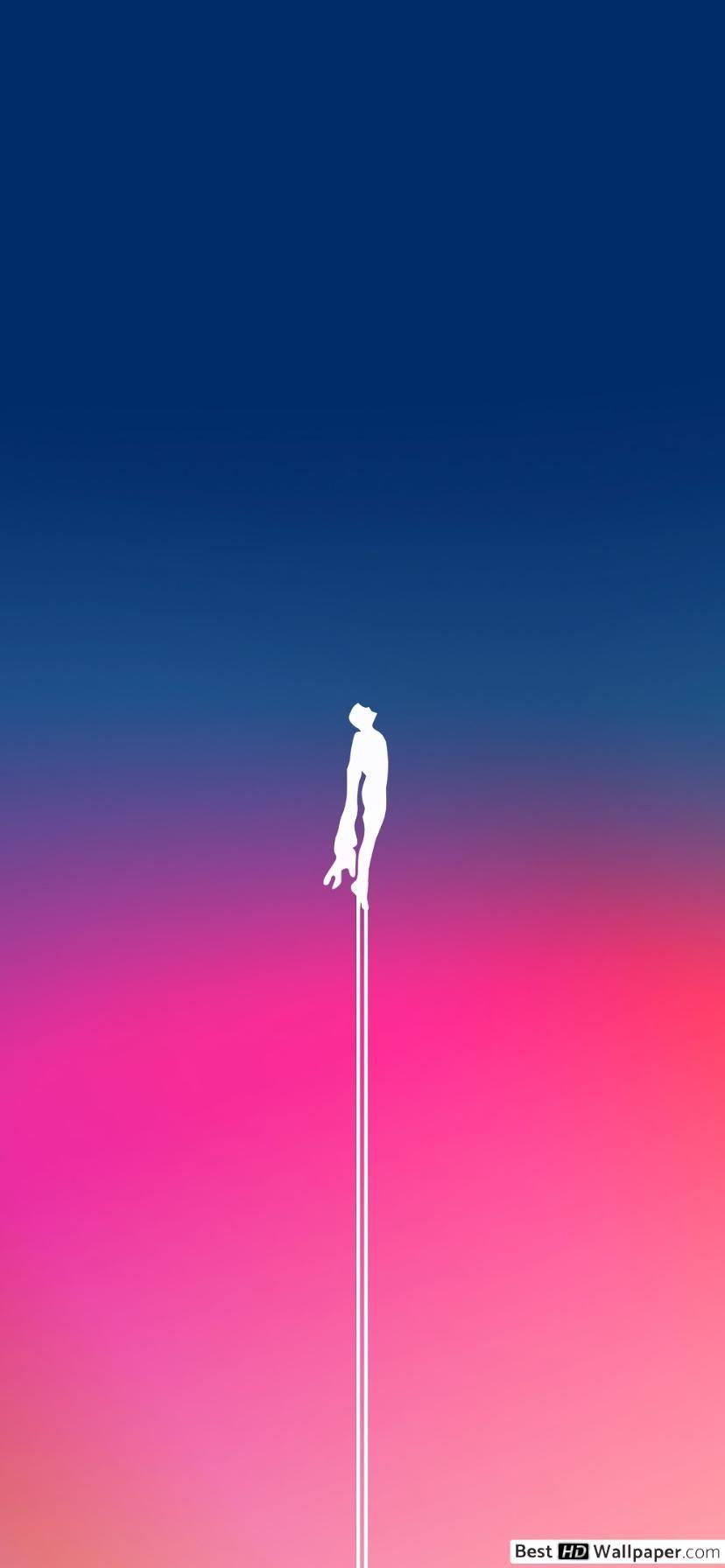 828x1792 Superman minimalist HD wallpaper download