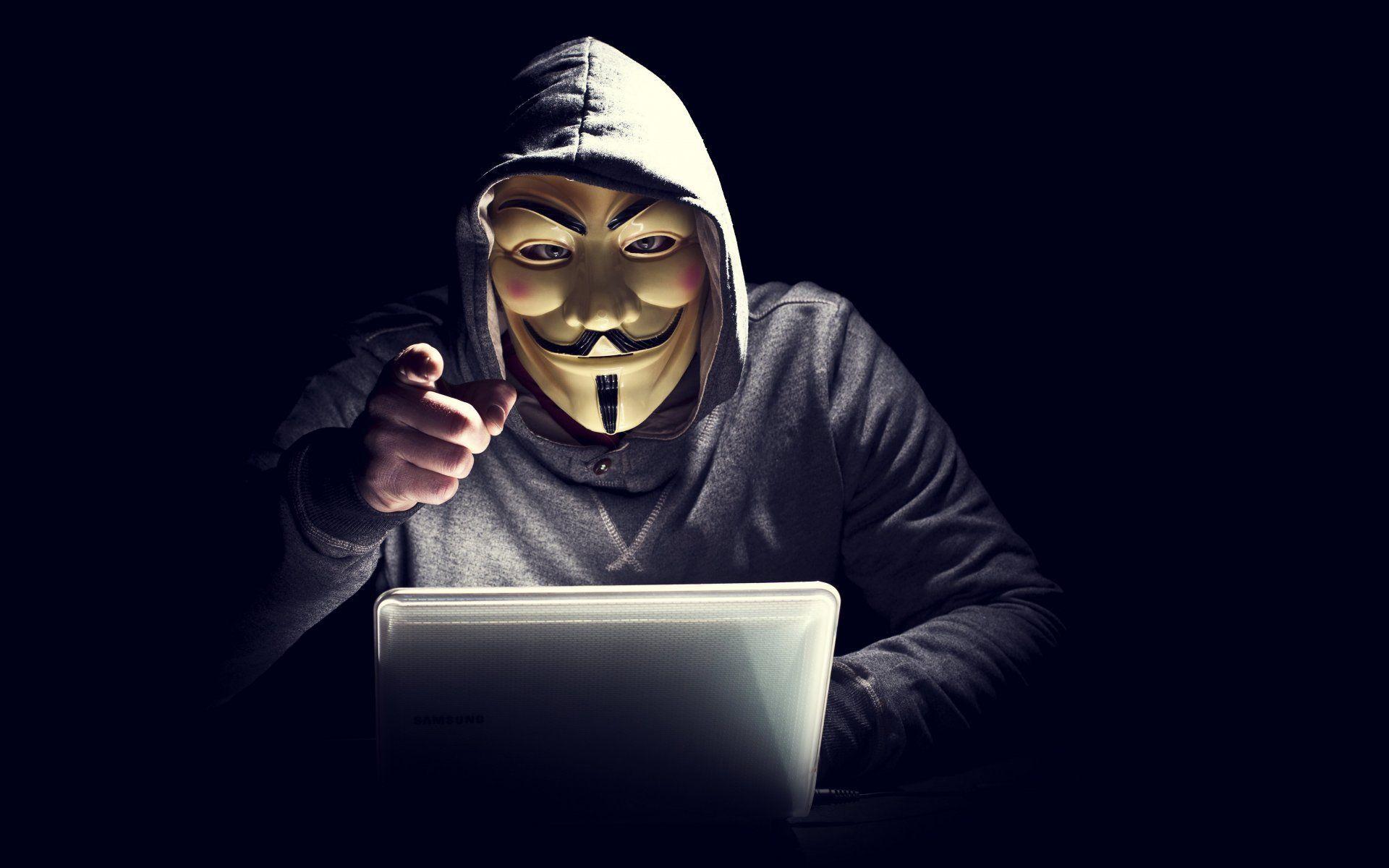 Anonymous mask digital art 4K wallpaper download