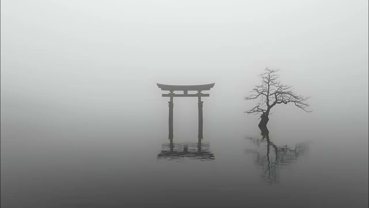1280x720 Black and White Torii GateK Ultra HD Wallpaper & Screensaver