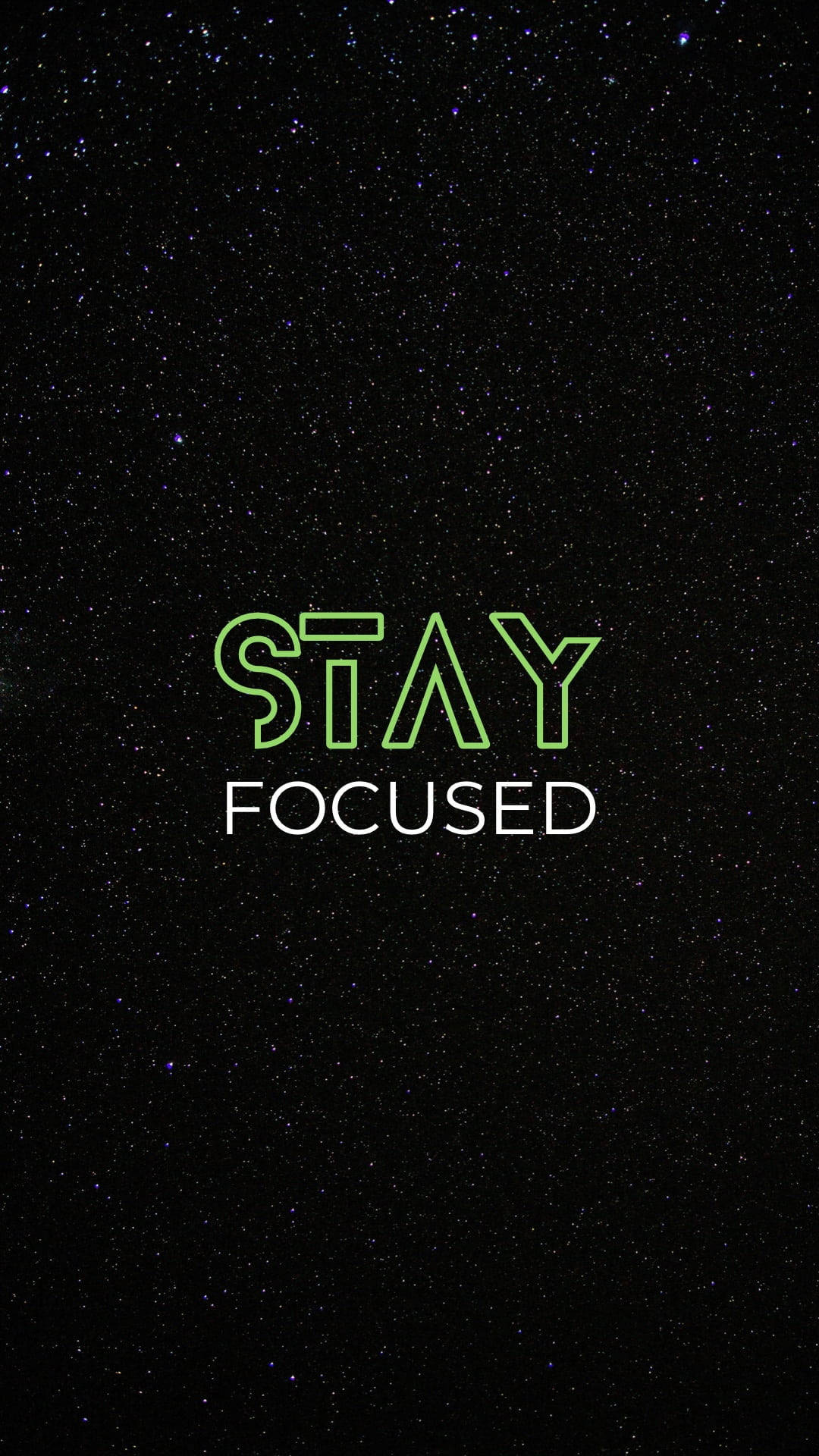 1080x1920 Download Black Motivation Stay Focused Wallpaper