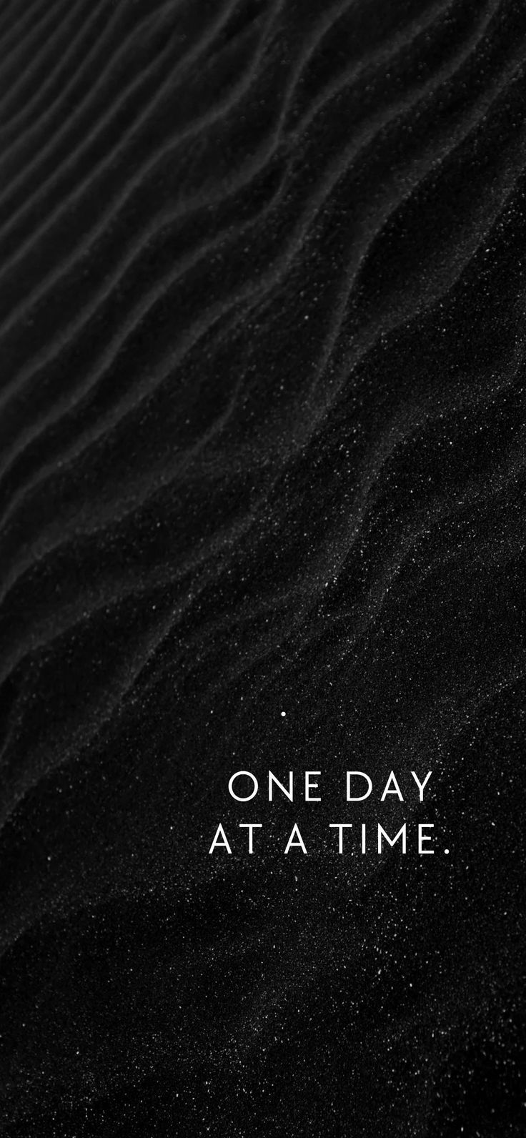 736x1592 Simple Black Motivational Wallpaper to Stay Calm and Centered Daily