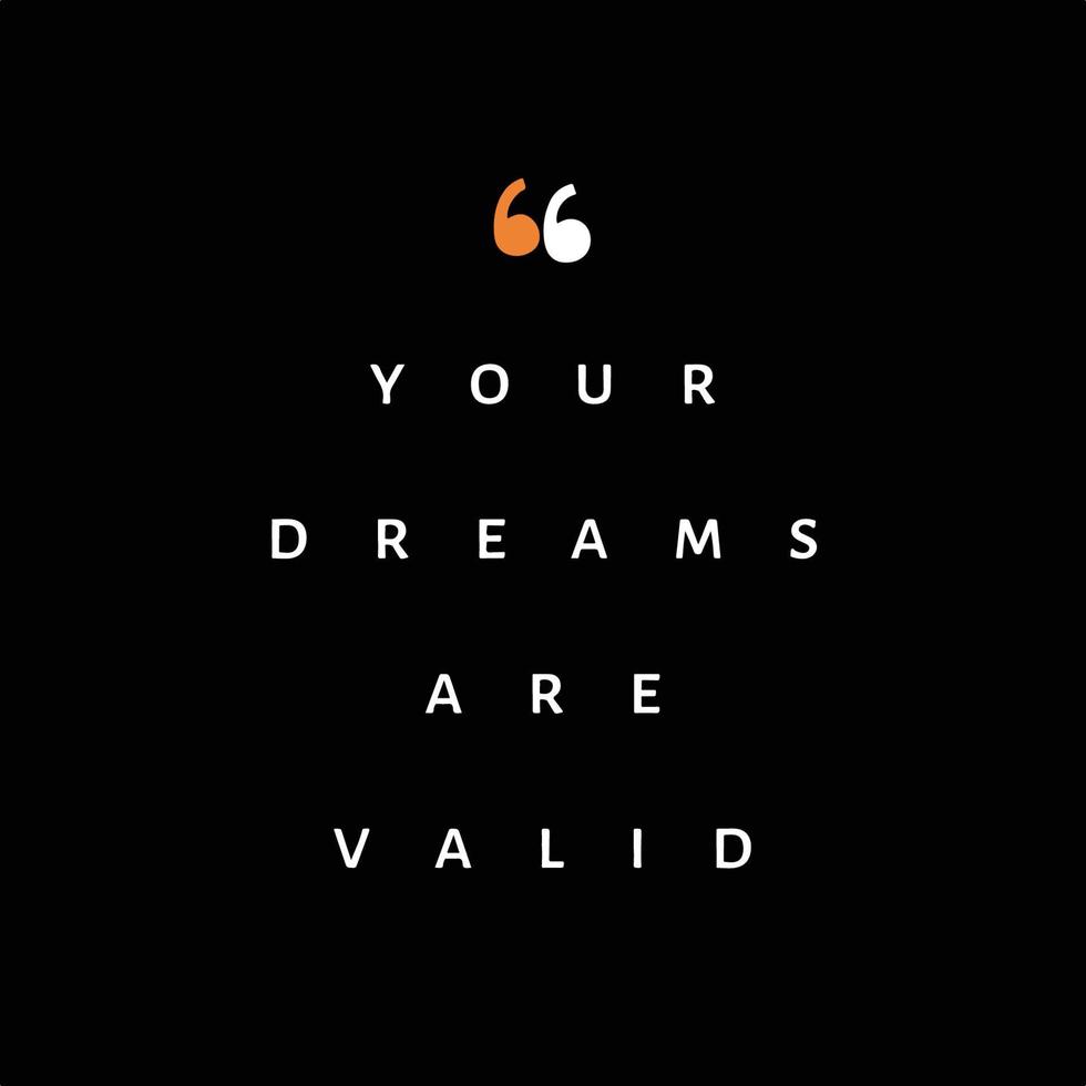 980x980 Motivational success quote black background dreams are valid