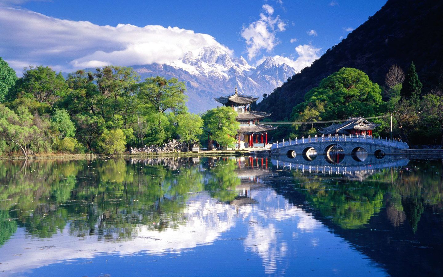 1440x900 Lijiang Black Dragon Pool, Black Dragon Pool Lijiang China, Lijiang Attractions, Yunnan Adventure Travel