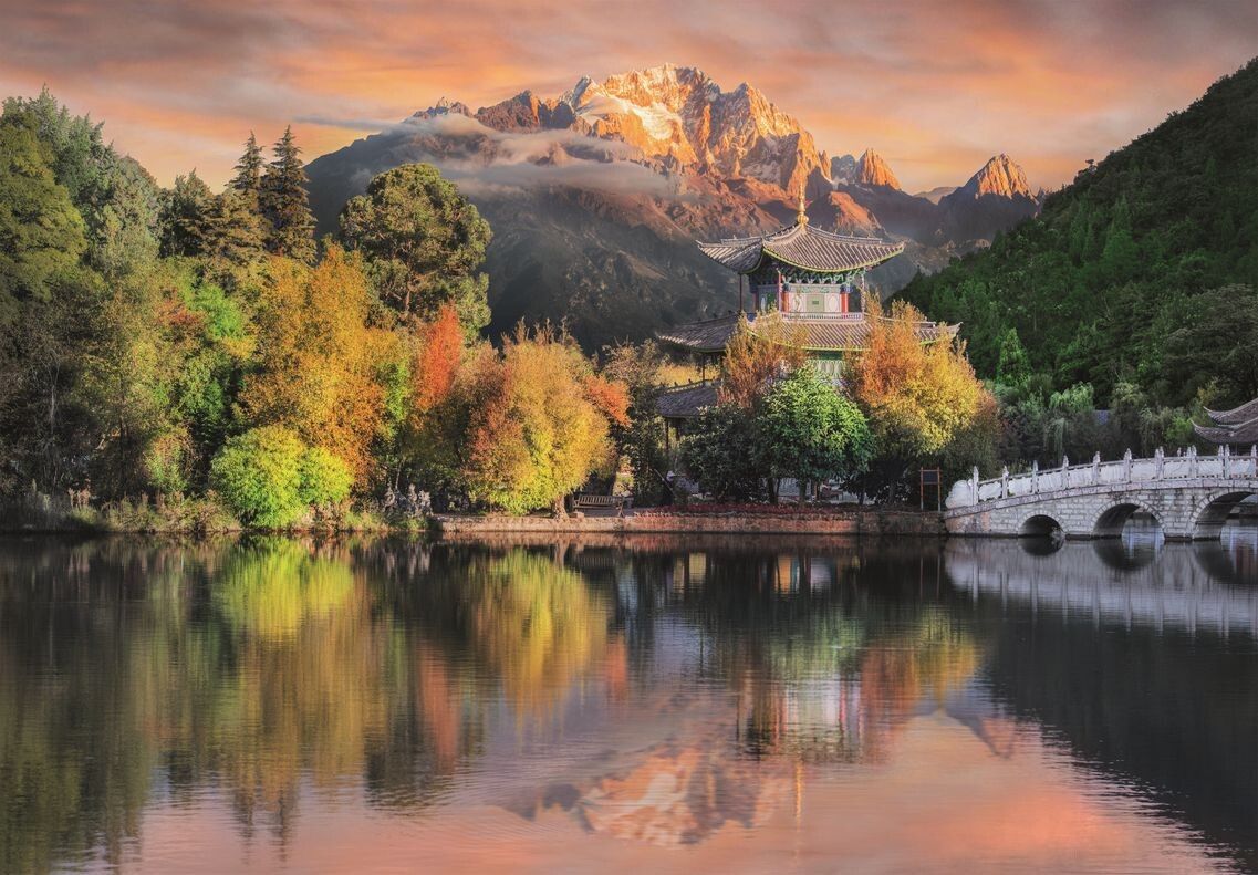 1137x791 Jigsaw puzzle Lijiang View. Tips for original gifts