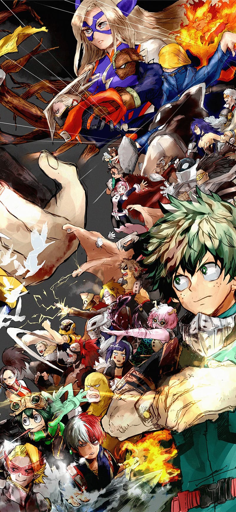 800x1731 One for All My Hero Academia on Dog iPhone, MHA Christmas, HD phone wallpaper