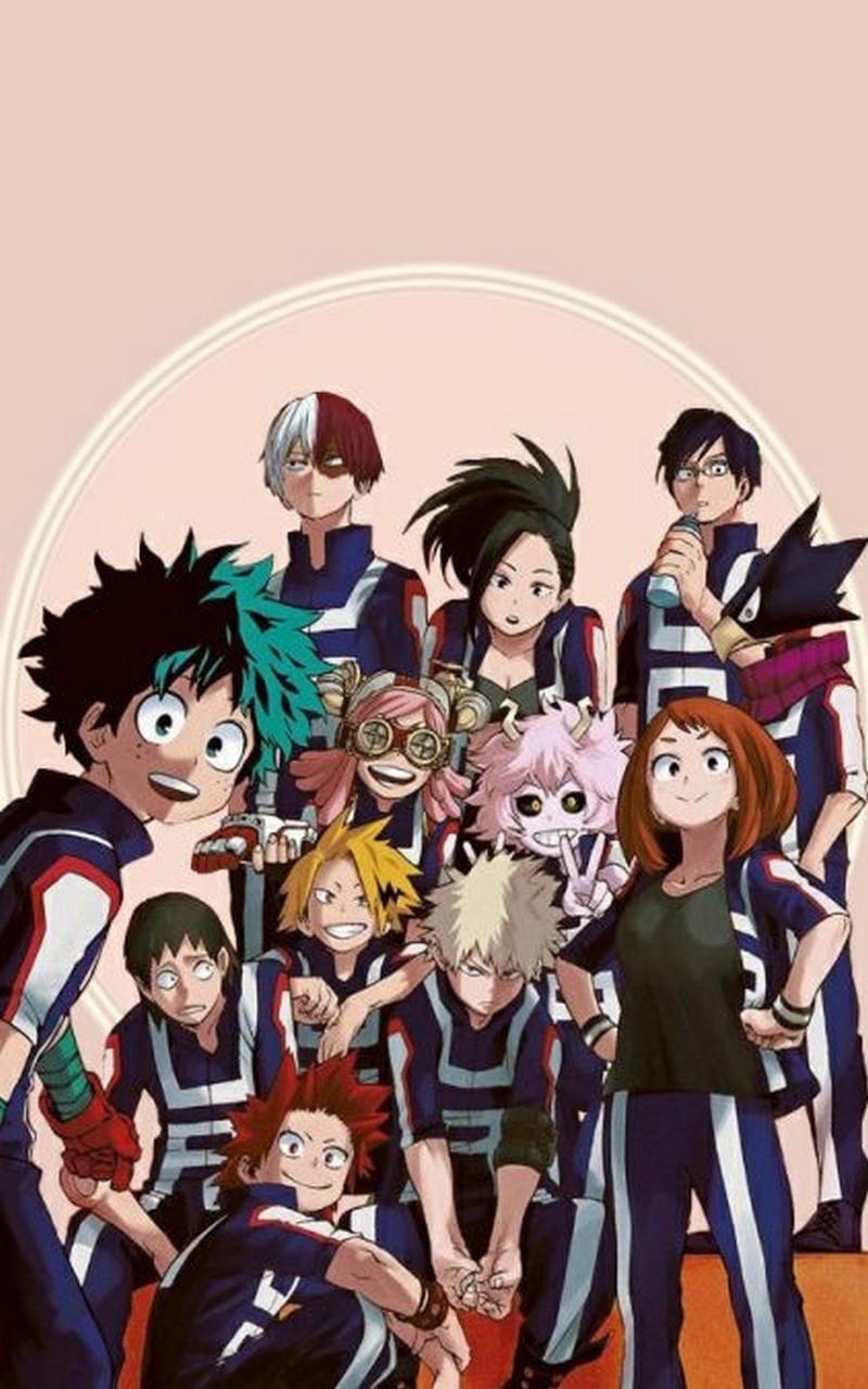 800x1280 My Hero Academia Characters Wallpaper