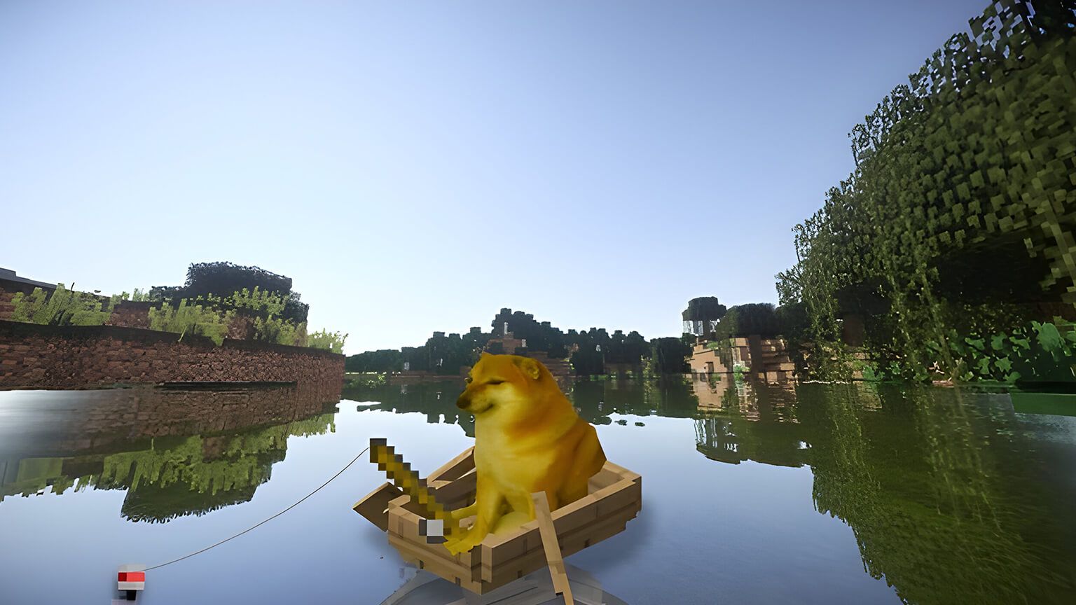 1536x864 Minecraft Doge Meme Desktop Wallpaper Wallpaper 4K