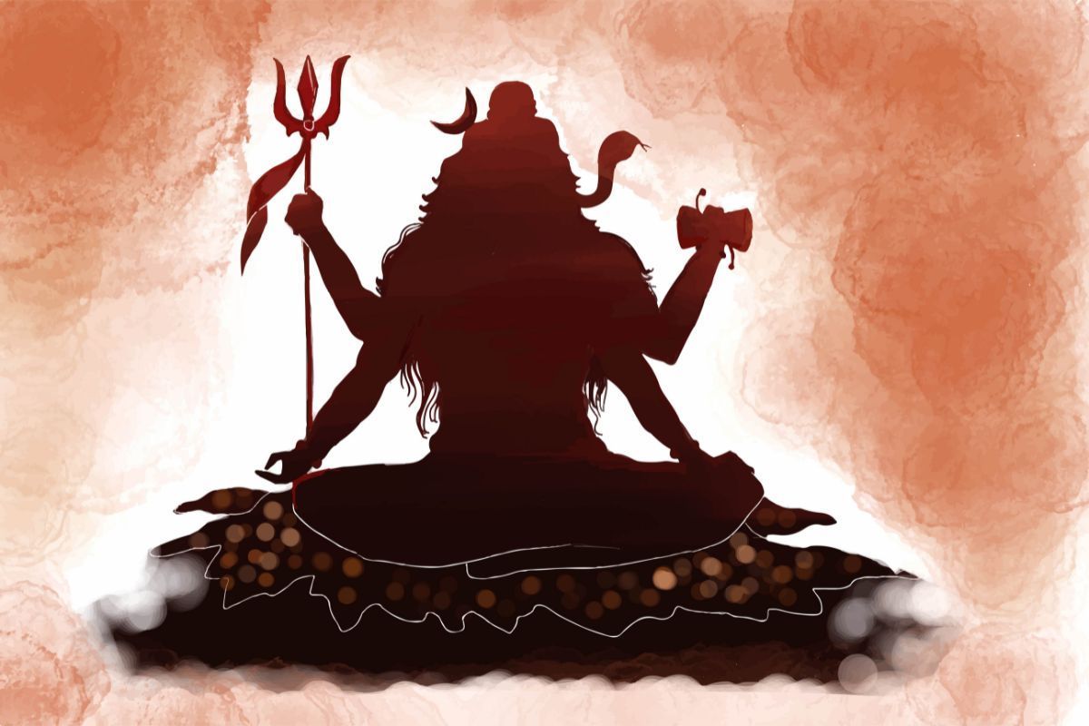 1200x800 Lord Shiva Silhouette Wallpaper for Wall®
