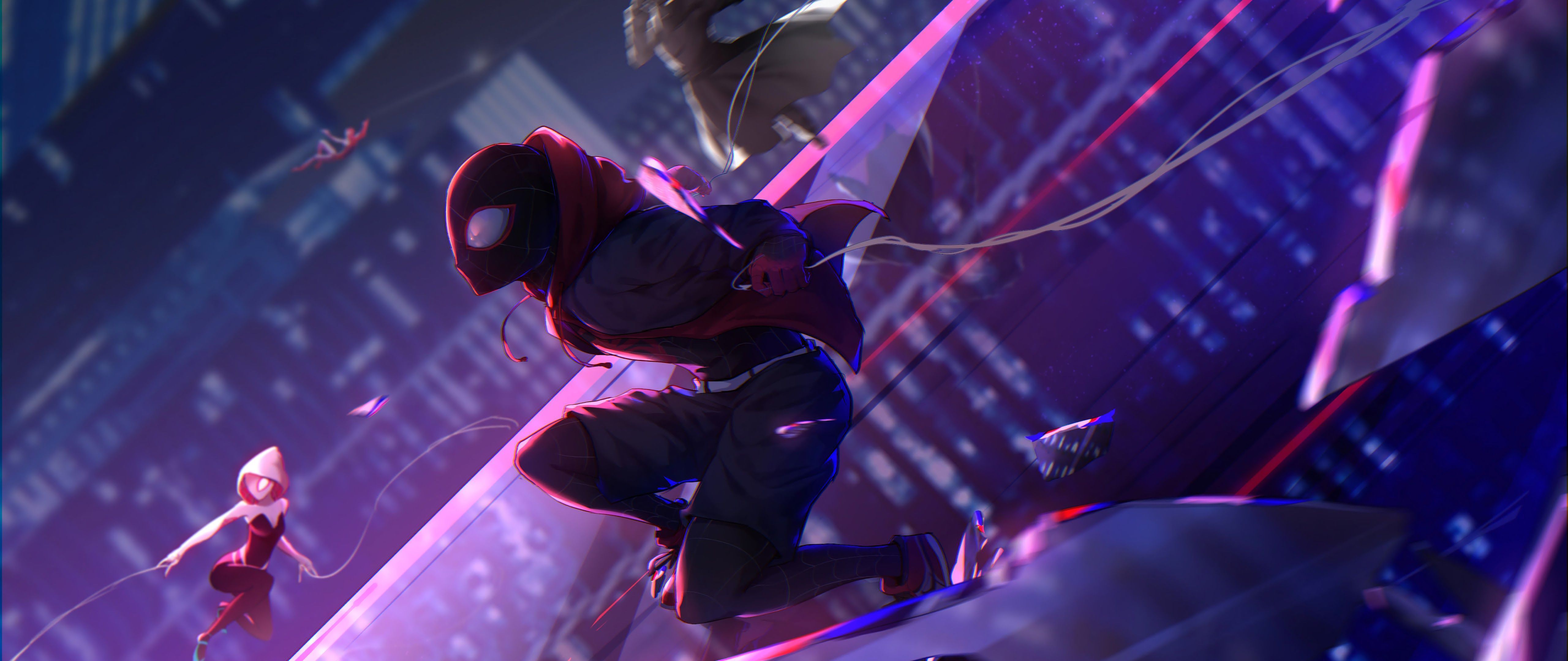 5120x2160 Spider Man: Into The Spider Verse Miles Morales 8K 4K Wallpaper HD