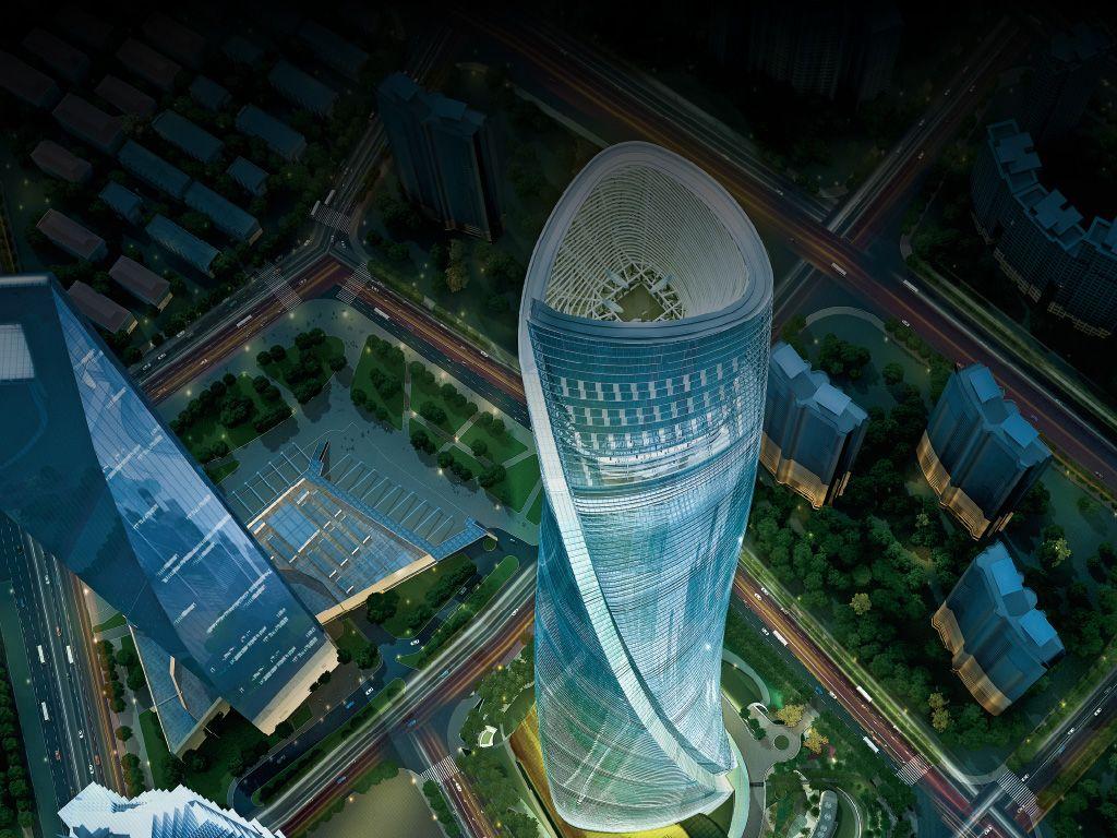 1024x768 shanghai tower Large Image
